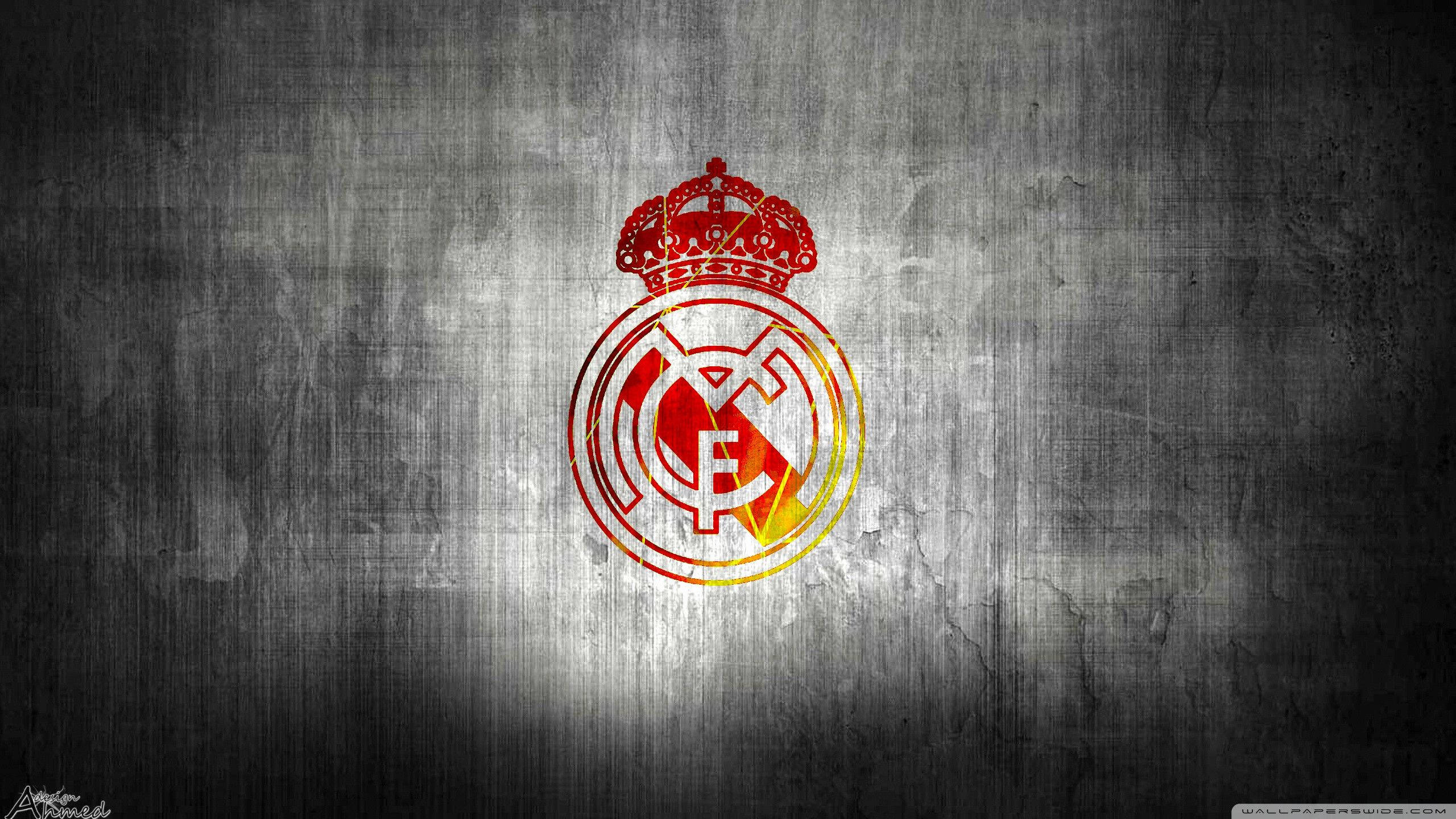 Real Madrid, red, gold, 2K Desktop Wallpaper