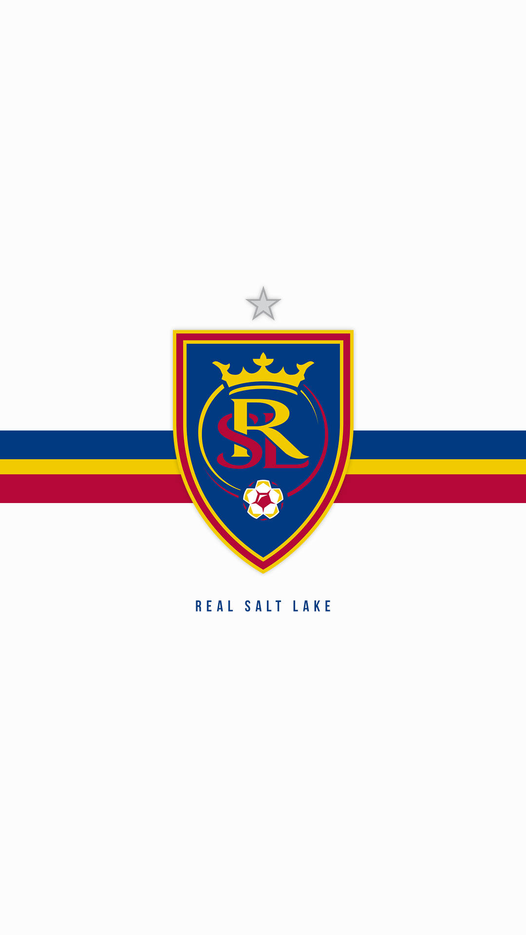 Real Salt Lake, soccer team crest, white background, Full HD Phone Wallpaper