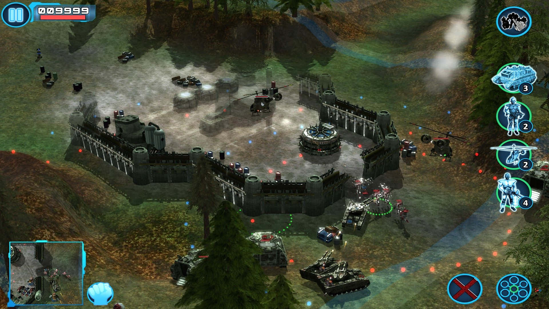 futuristic battlefield, armored vehicles, soldiers, Full HD Desktop Wallpaper