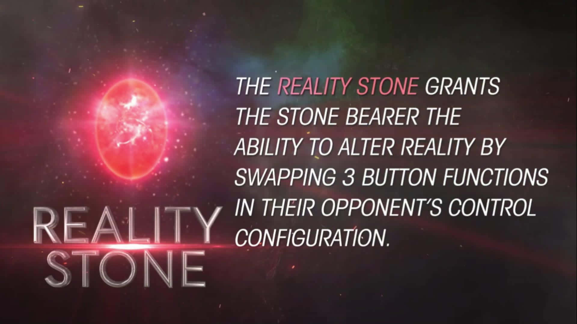 Reality Stone, glowing red, cosmic backdrop, Full HD Desktop Wallpaper
