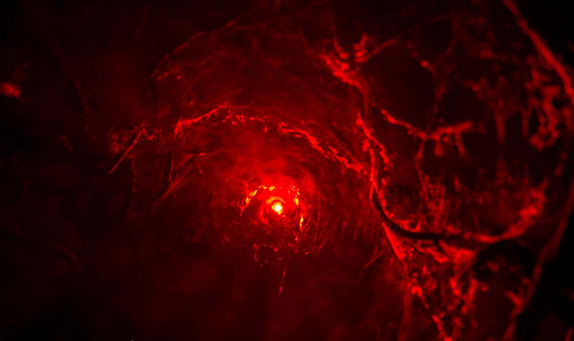 Reality Stone, fiery red tunnel, glowing core, Full HD Desktop Wallpaper