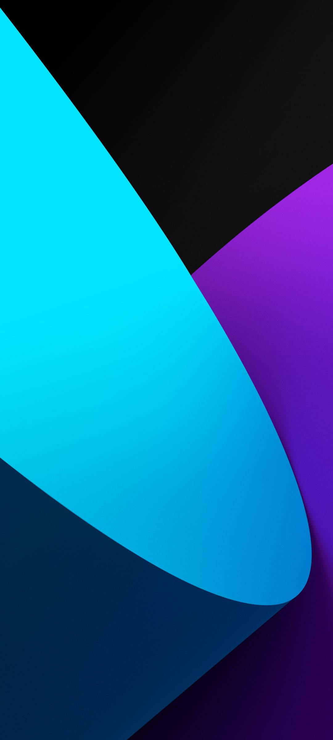 Realme 6 Punch Hole, blue violet, cyan, Full HD Phone Wallpaper