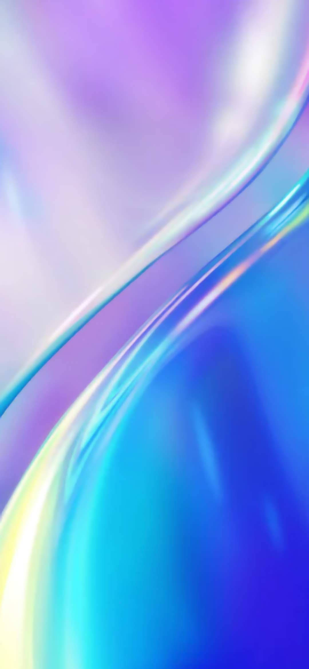 Realme 7 Pro, Purple Blue, glossy curves, Full HD Phone Wallpaper