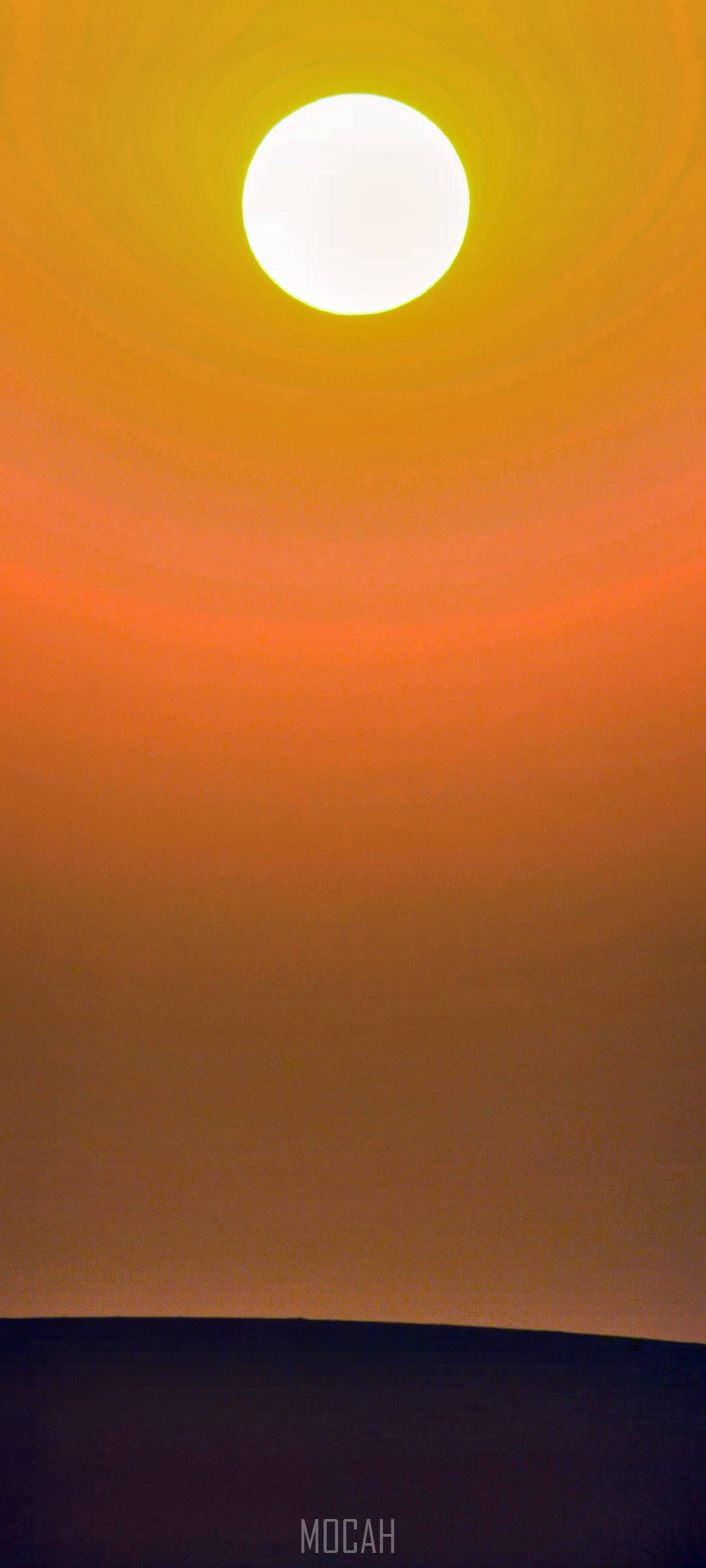 Realme 7 Pro, Bright Sun, fiery orange, Full HD Phone Wallpaper