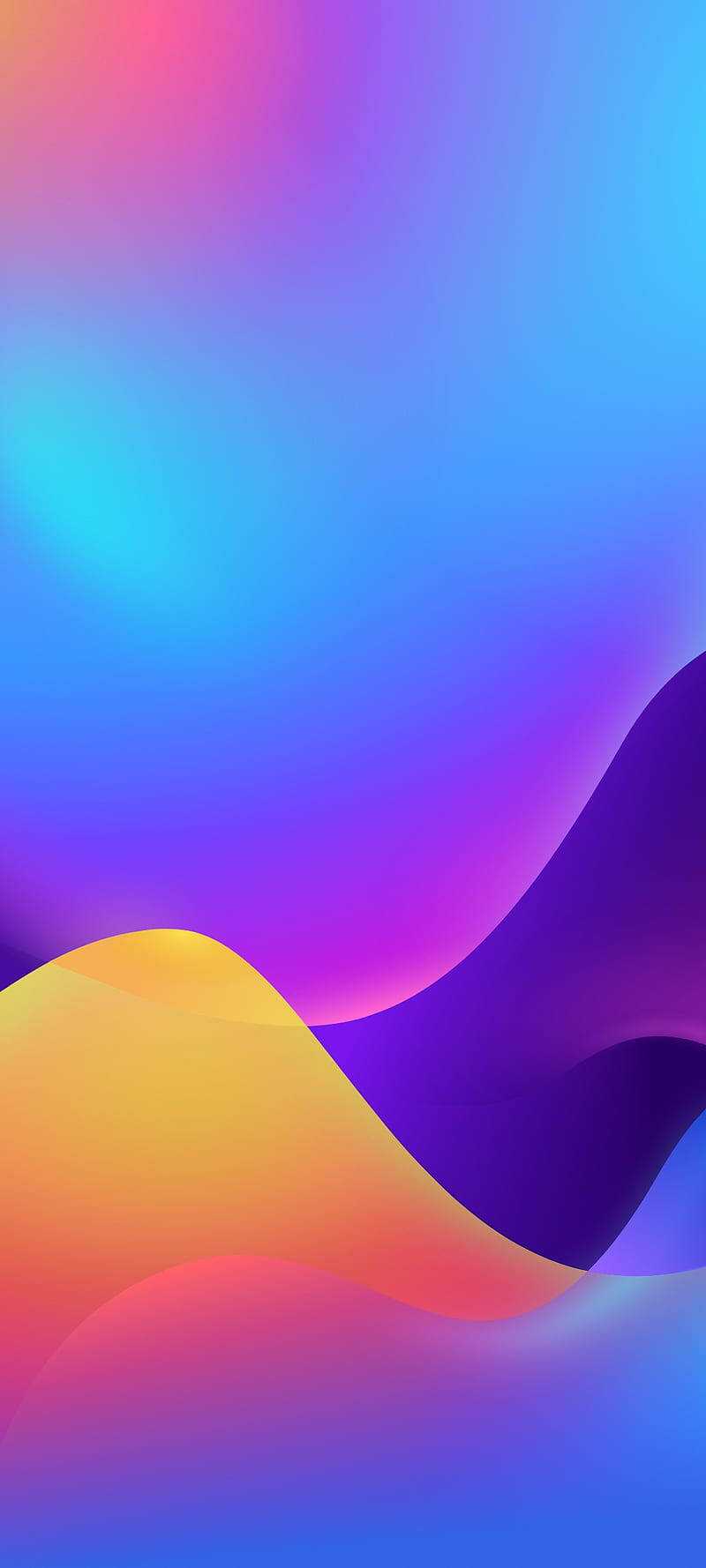 Realme 7 Pro, gradient sky, blue, HD Phone Wallpaper