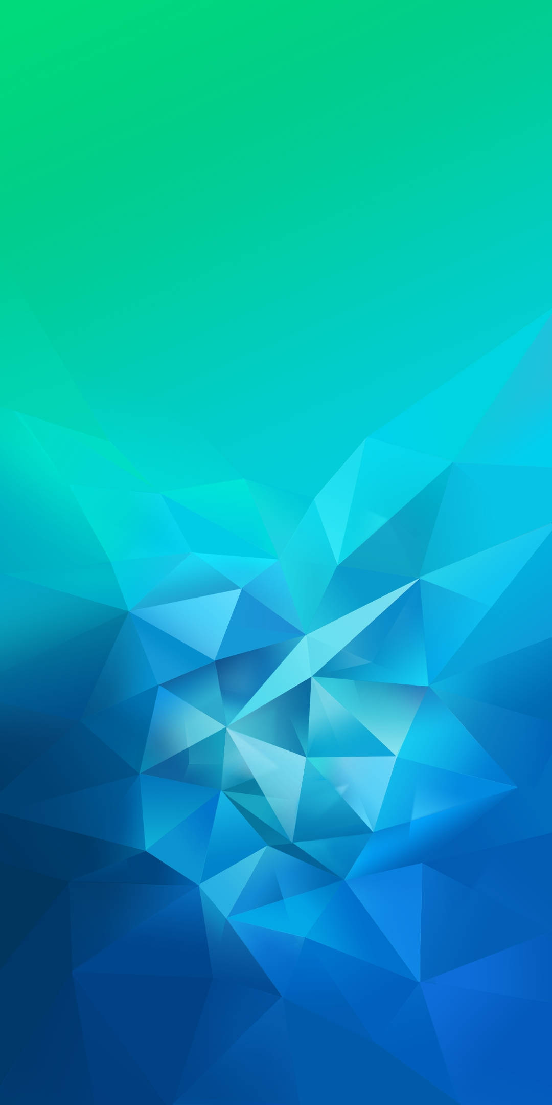 Realme 7 Pro, blue, low poly, Full HD Phone Wallpaper