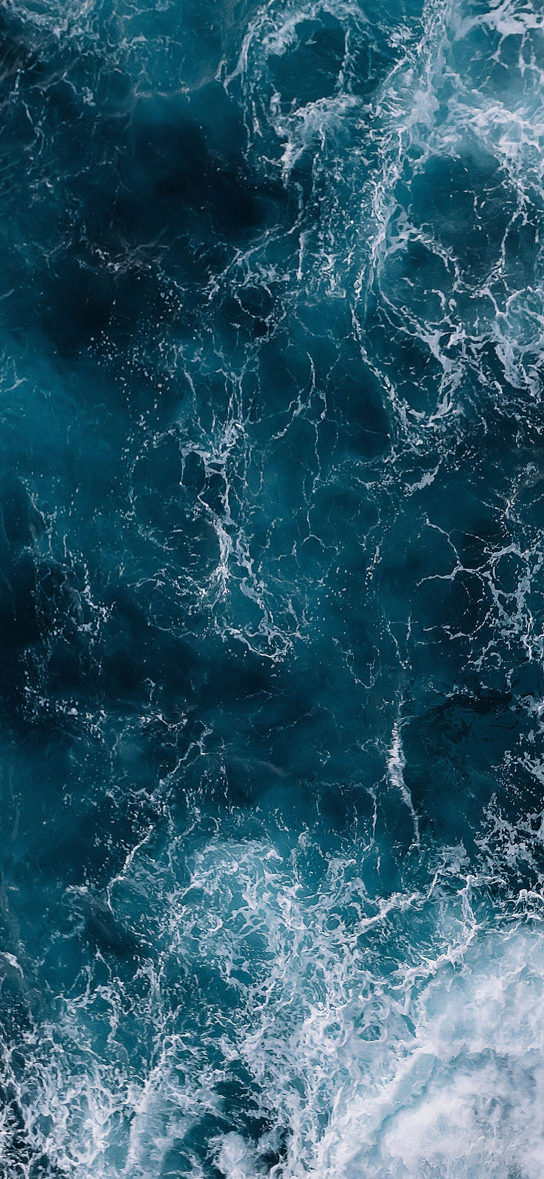 Realme 7 Pro, foamy ocean water, turbulent ocean waves, Full HD Phone Wallpaper