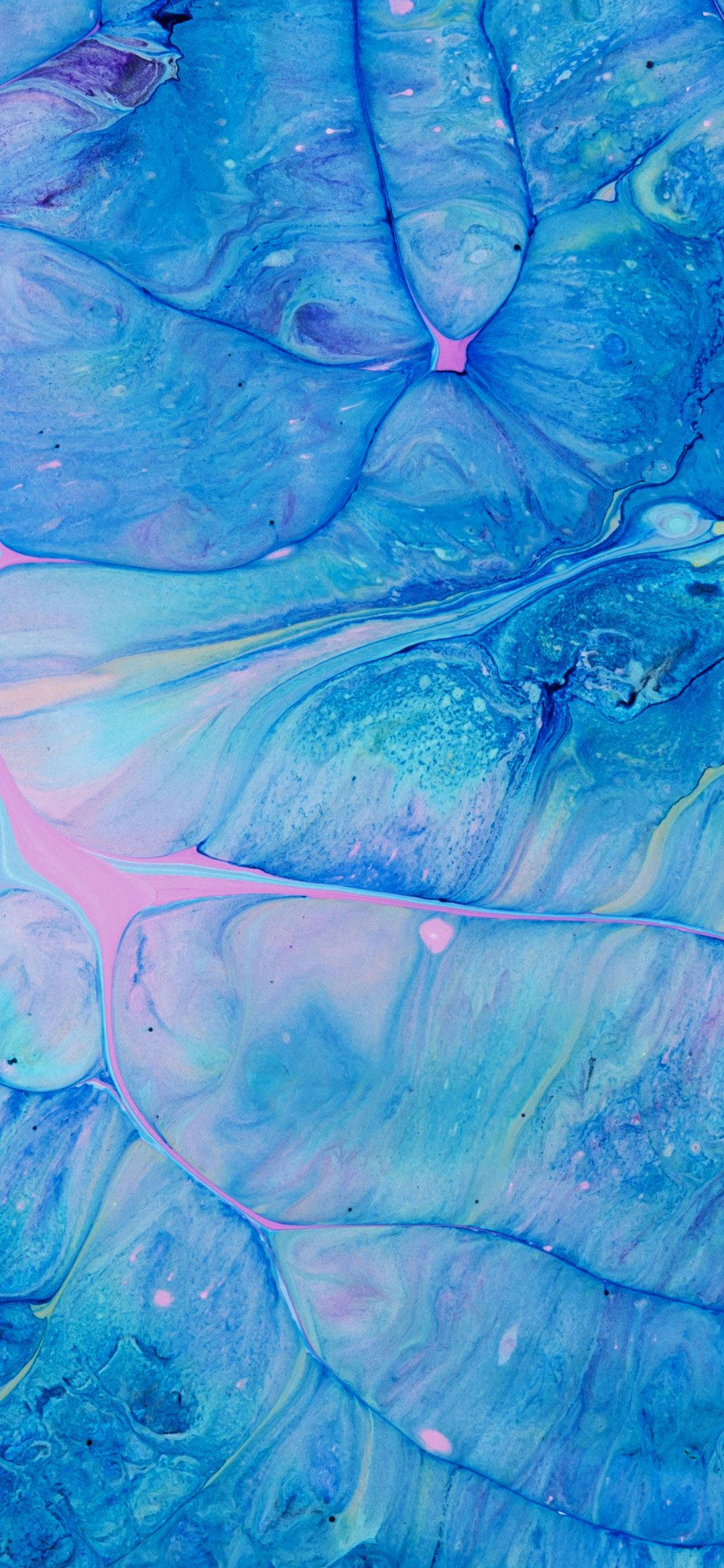 Realme 7, blue, abstract liquid, Full HD Phone Wallpaper