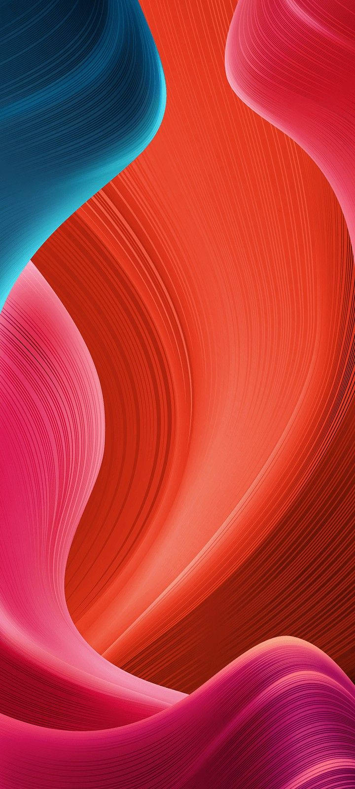 Realme 7, blue, red, HD Phone Wallpaper