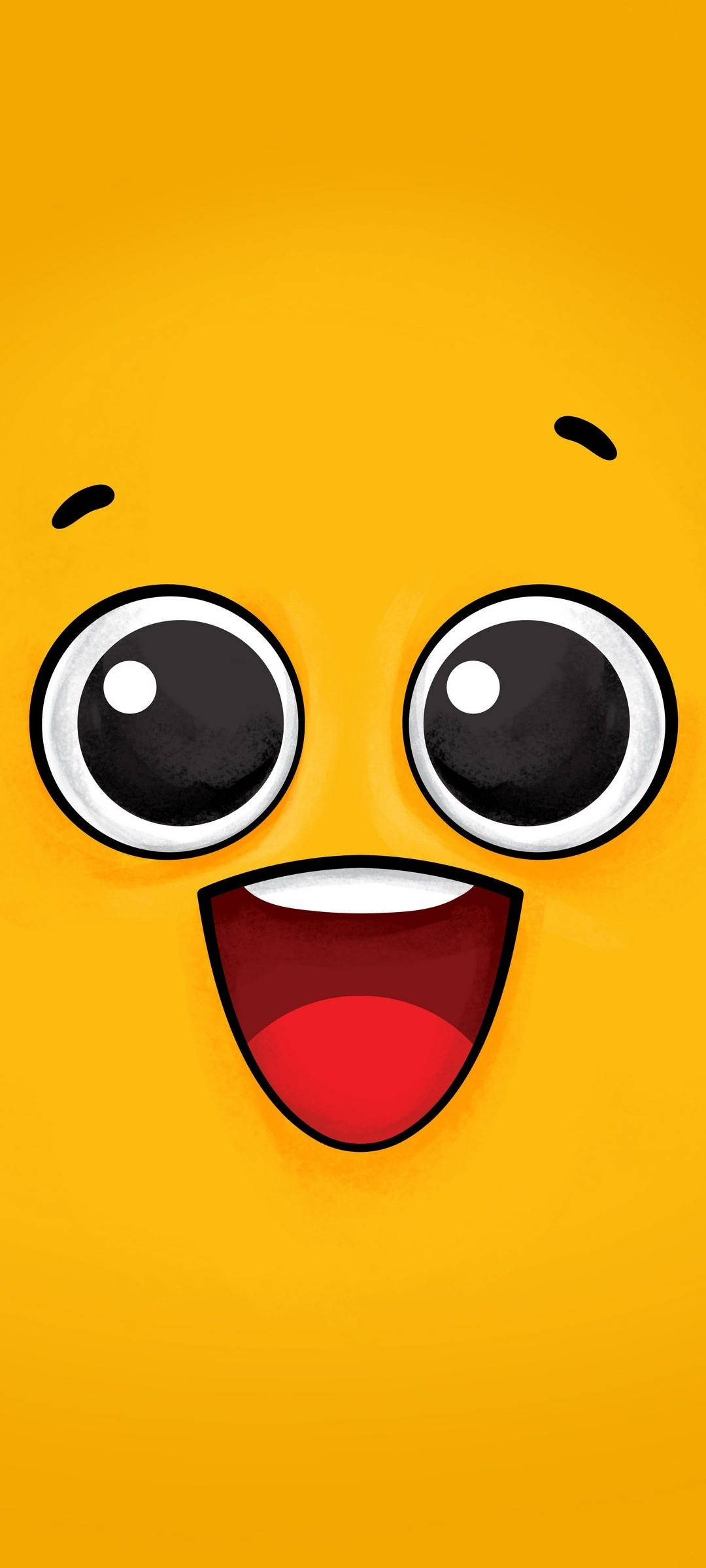 Realme 7, yellow, smiley, Full HD Phone Wallpaper