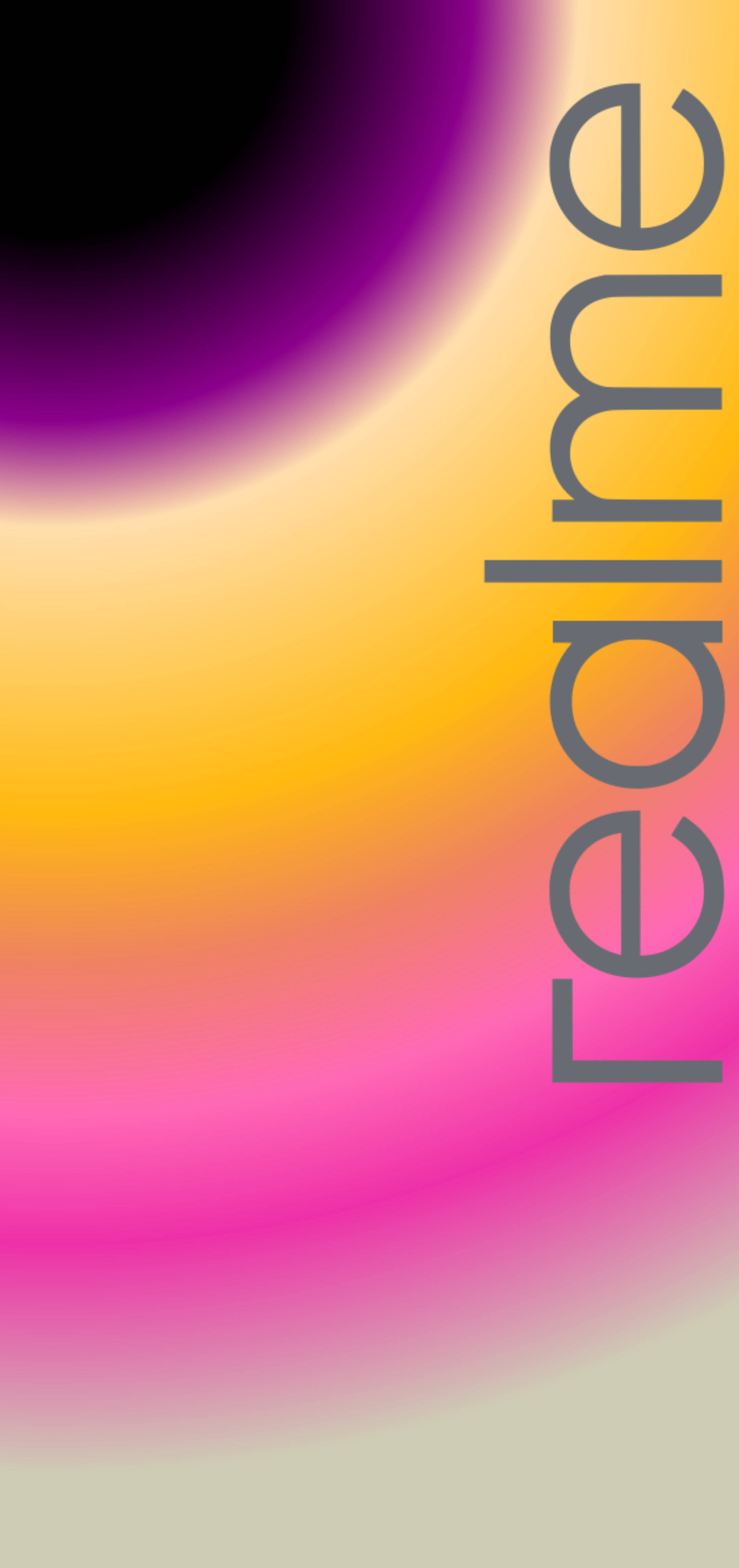 Realme, purple, yellow, 4K Phone Wallpaper