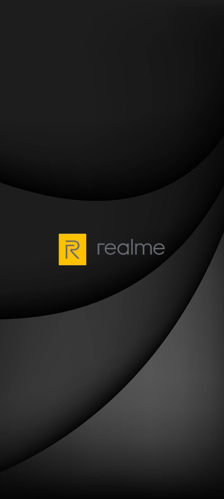 Realme Logo, black, gray, HD Phone Wallpaper