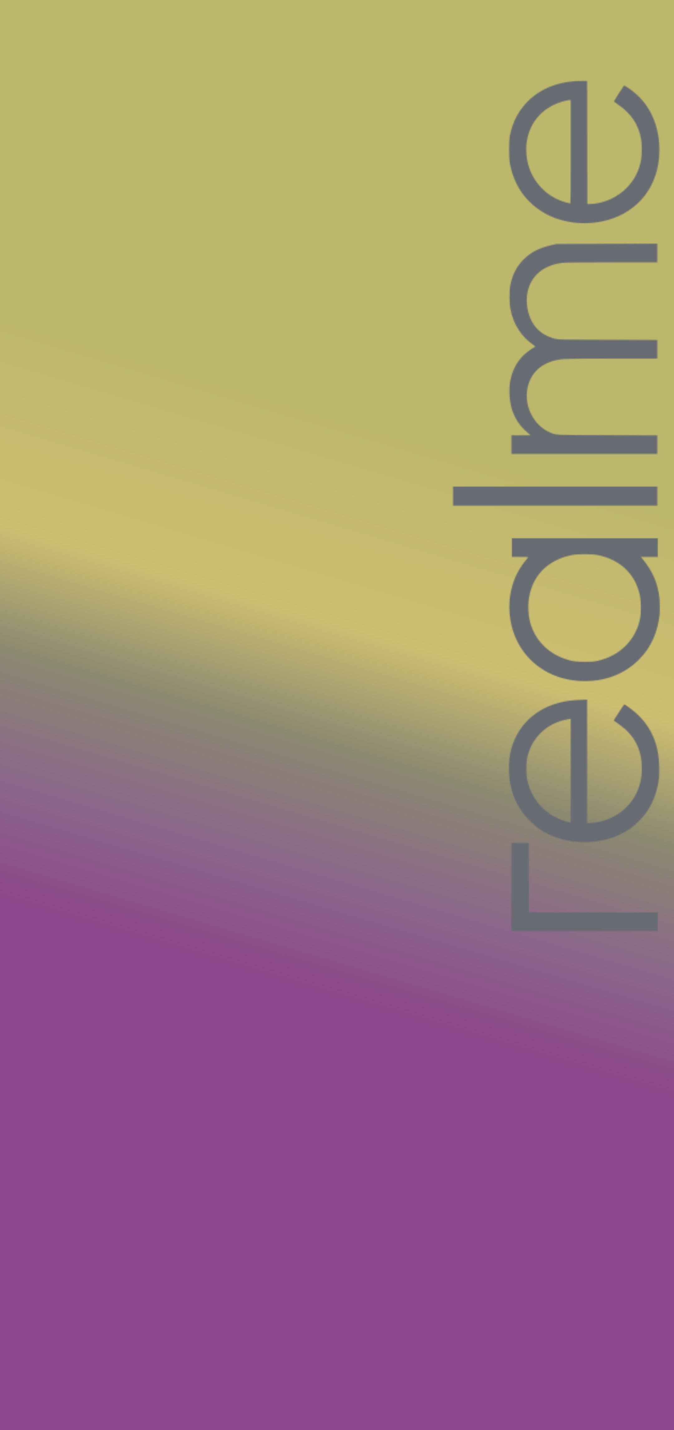 Realme Logo, ombre, yellow to purple blend, 4K Phone Wallpaper