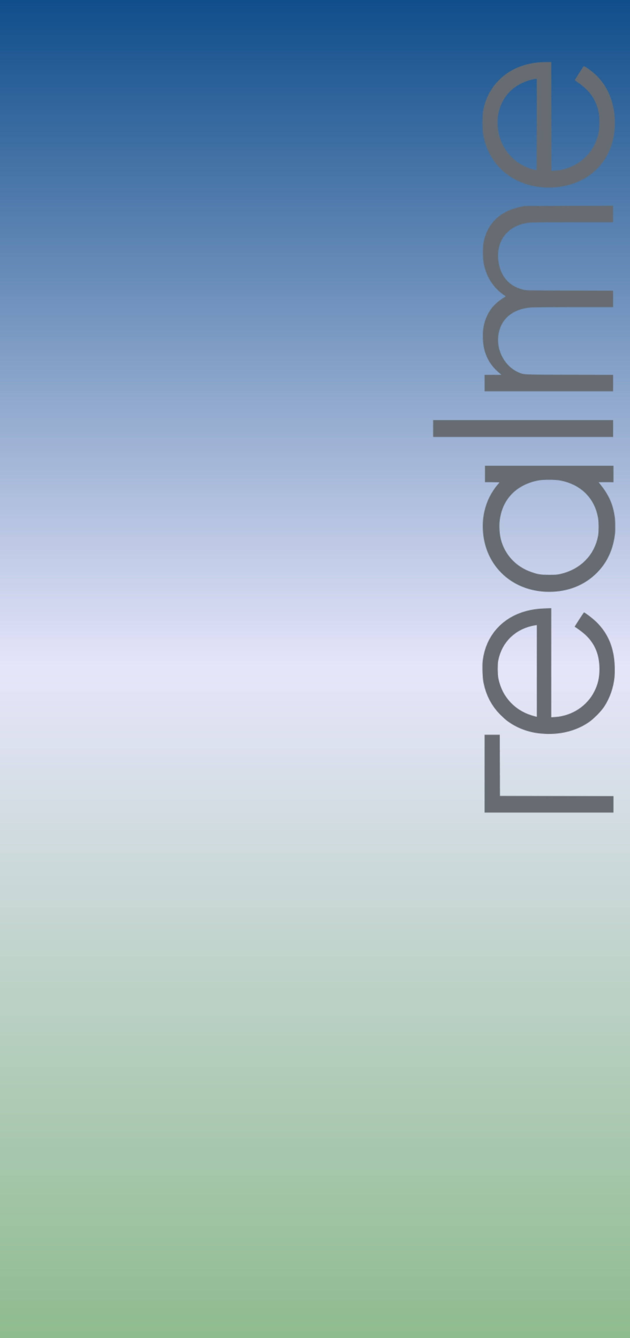 Realme Logo, gray blue gradient, blue to green gradient, 4K Phone Wallpaper