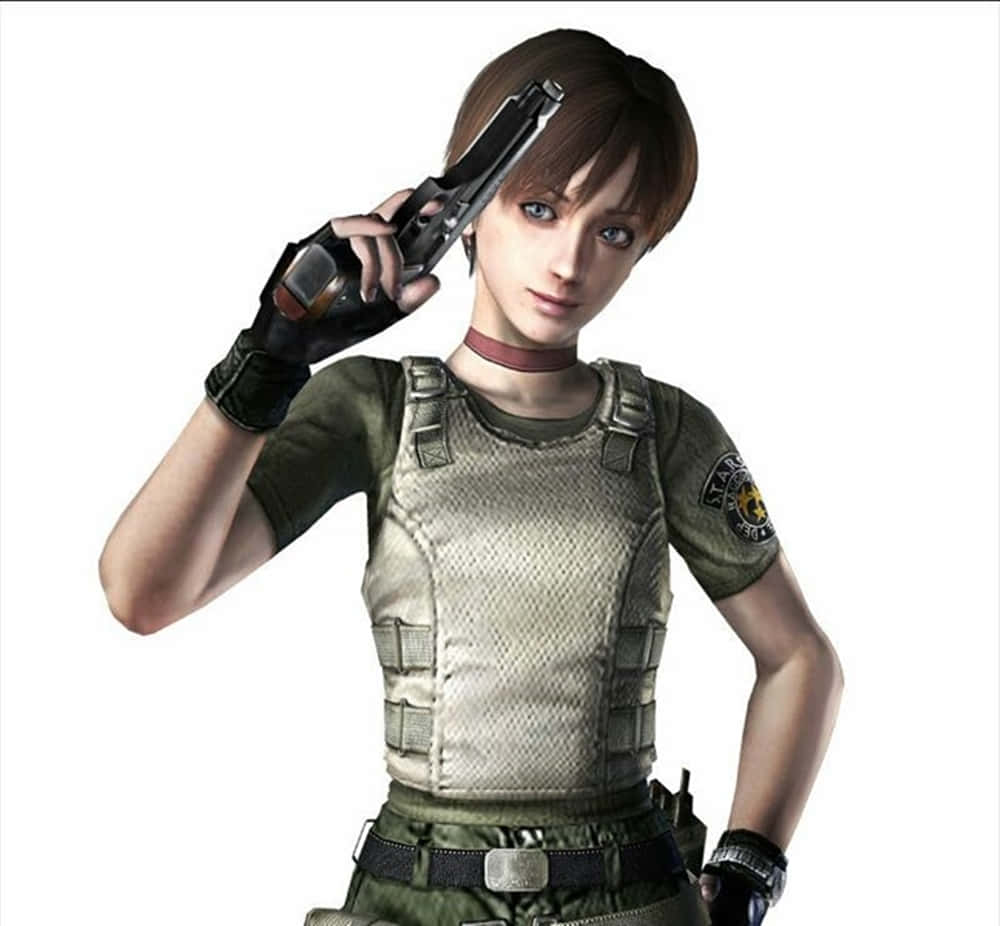Rebecca Chambers, tactical gear, pistol, SD Desktop Wallpaper
