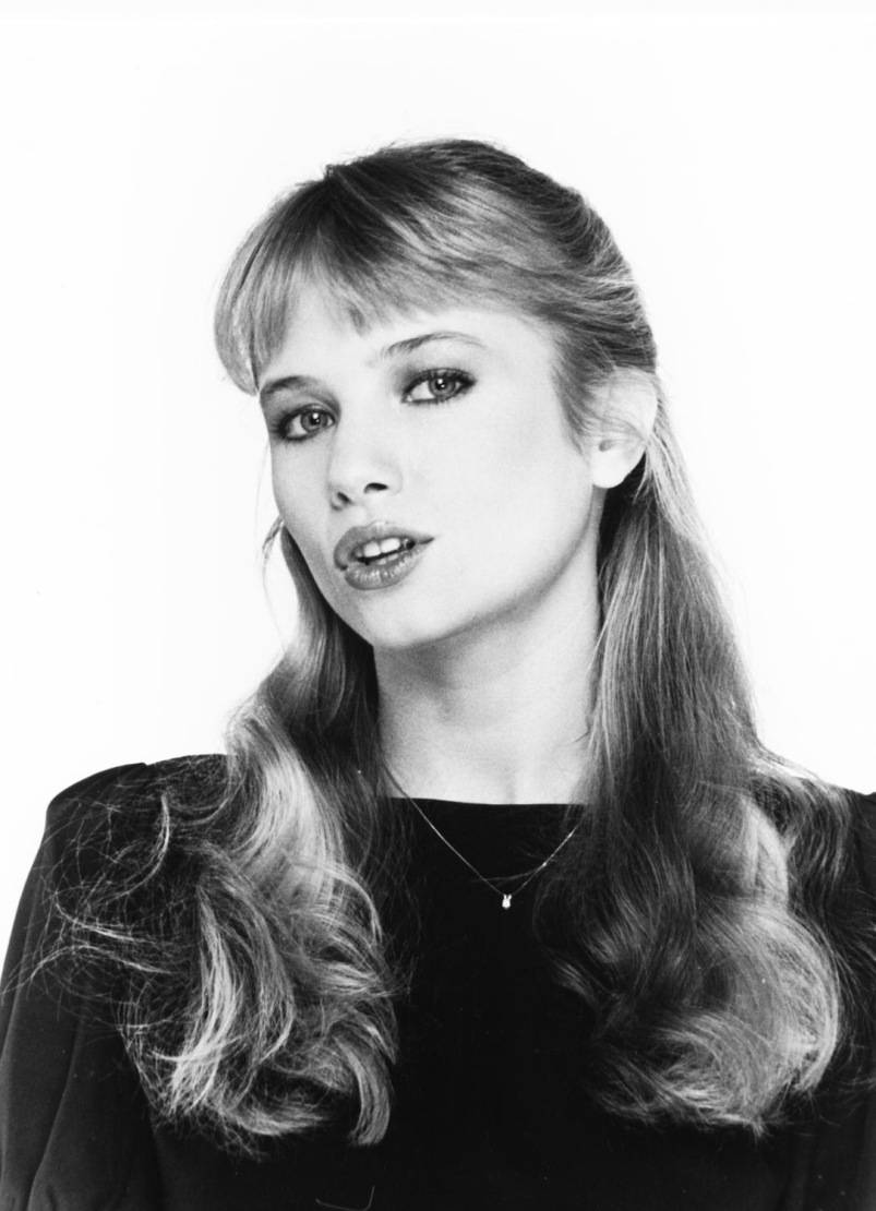 Rebecca De Mornay, black and white, 1980s, SD Phone Wallpaper
