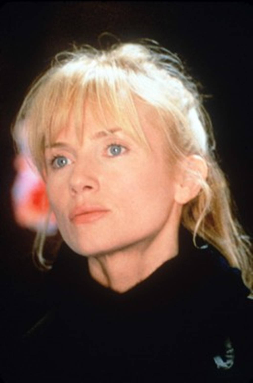 Rebecca De Mornay, blonde woman, blue eyes, HD Phone Wallpaper