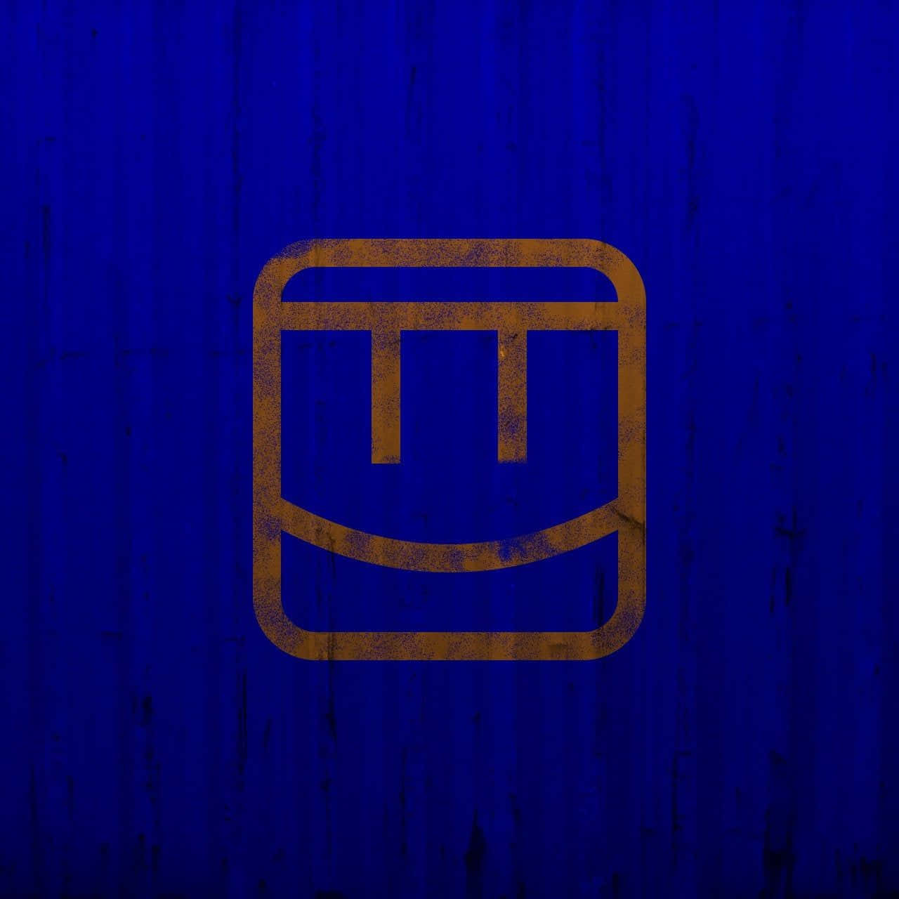 Rec Room, golden abstract geometric logo, distressed texture, HD Desktop Wallpaper