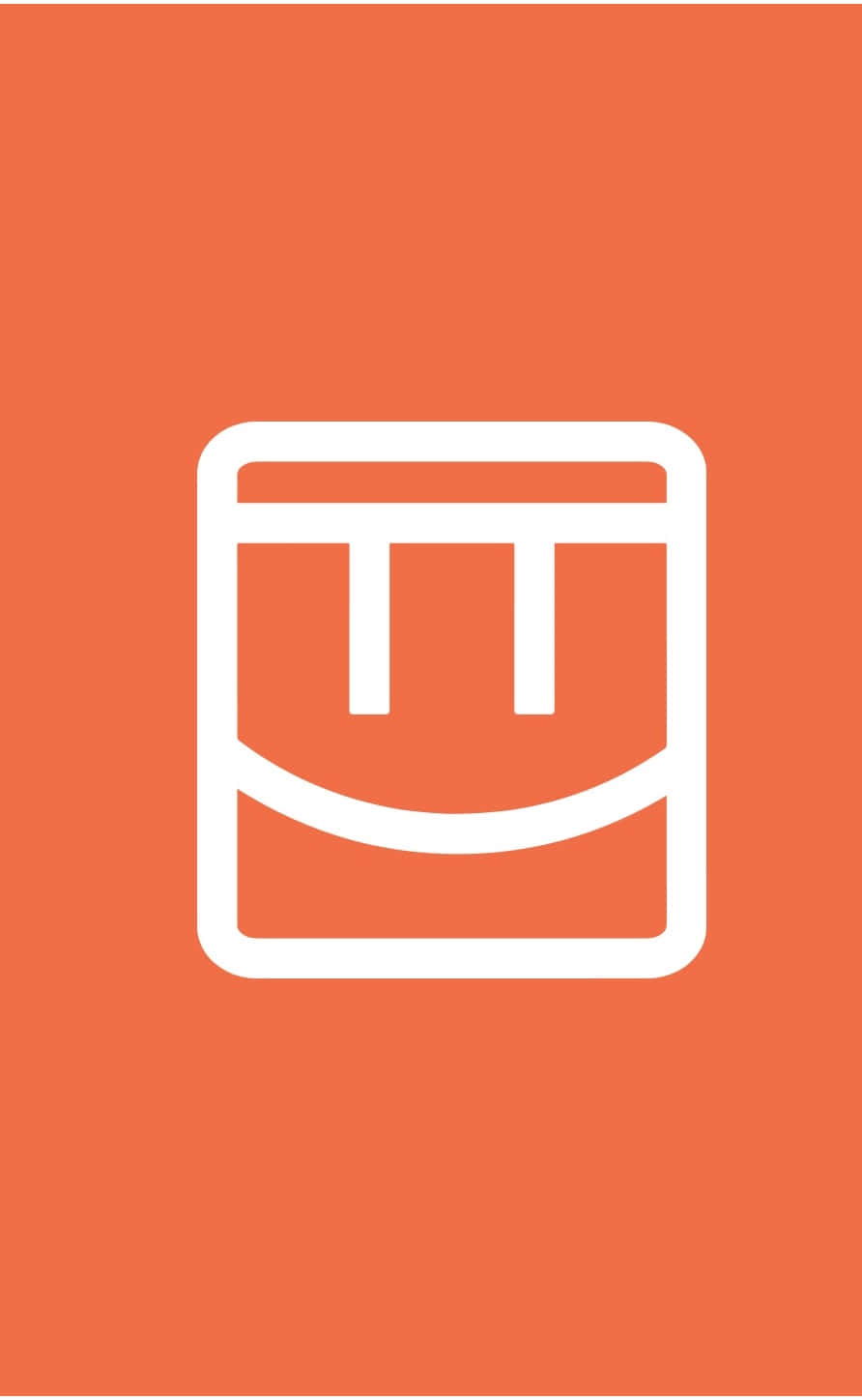 Rec Room, orange background, white icon, HD Phone Wallpaper