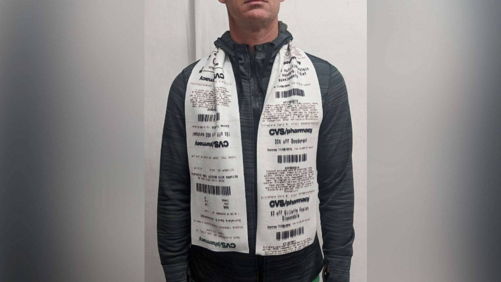 CVS pharmacy receipts, barcodes, white scarf, HD Desktop Wallpaper