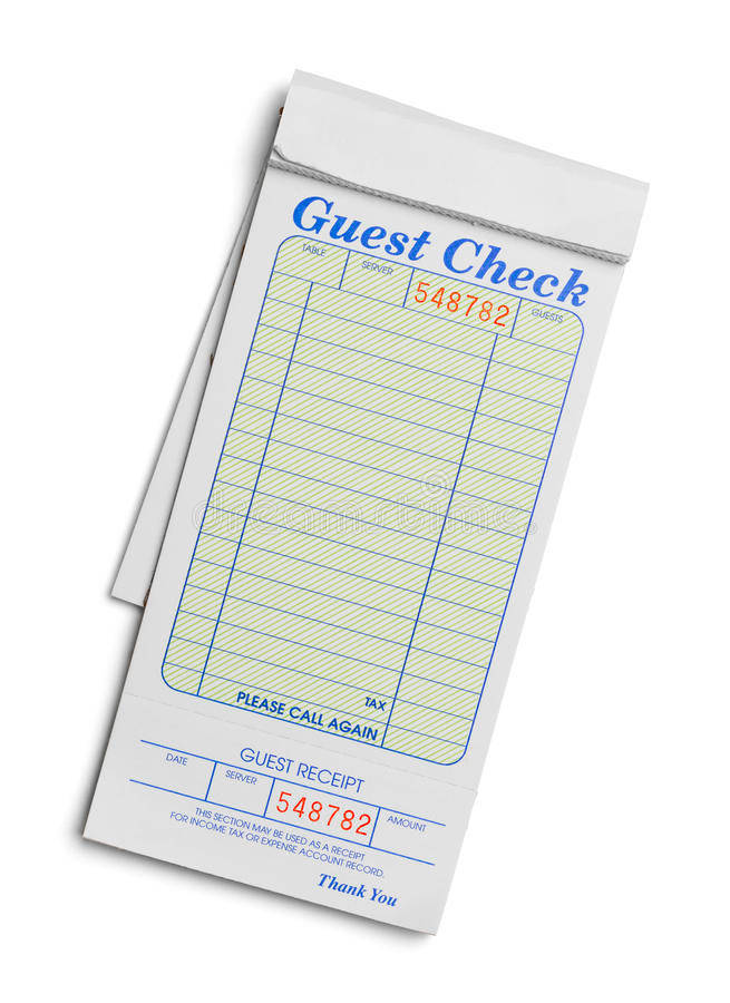 Guest Check Receipt, blue grid lines, orange numbering, SD Phone Wallpaper