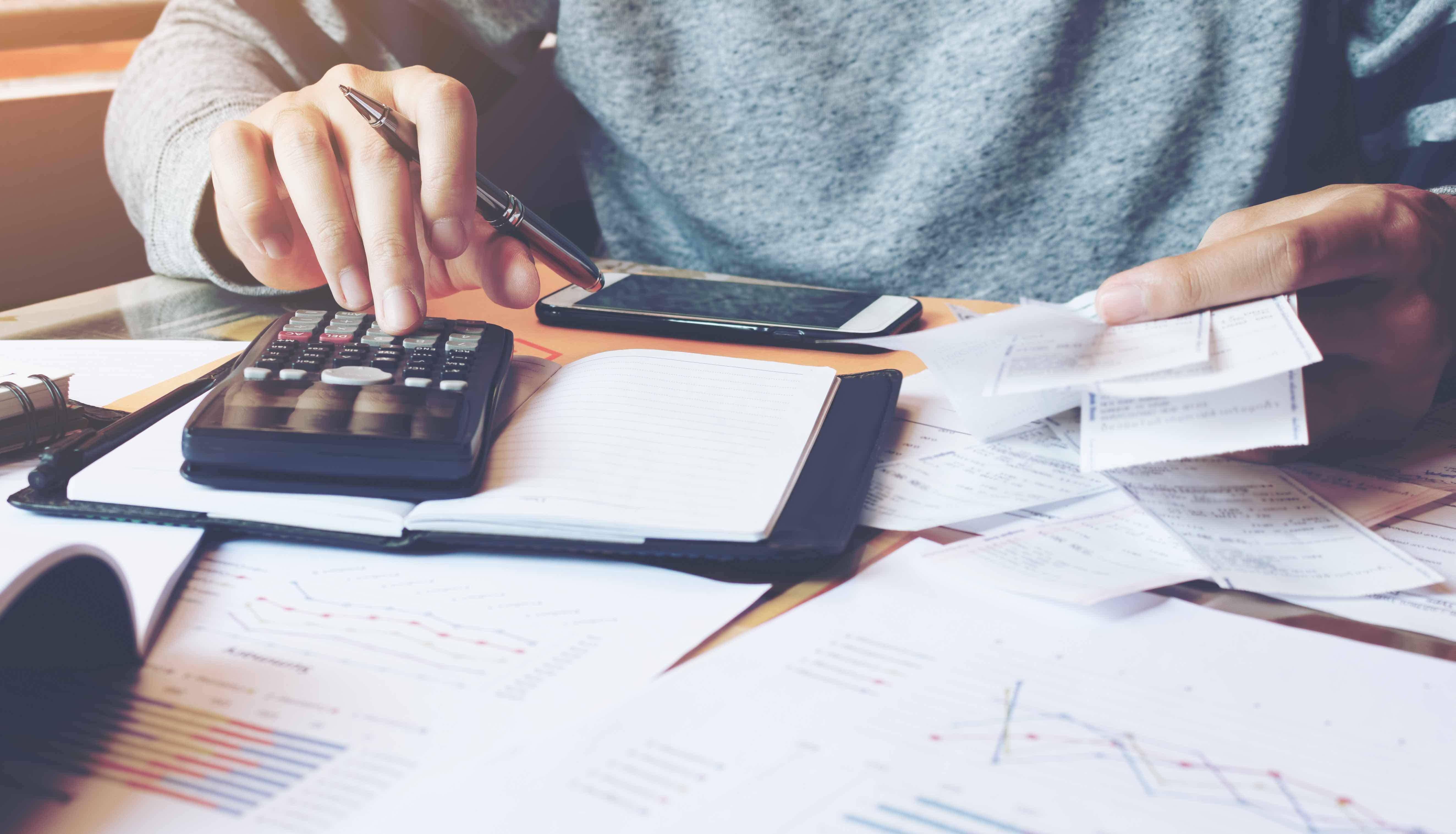 Tallying Receipt, calculator, receipts, 5K Desktop Wallpaper