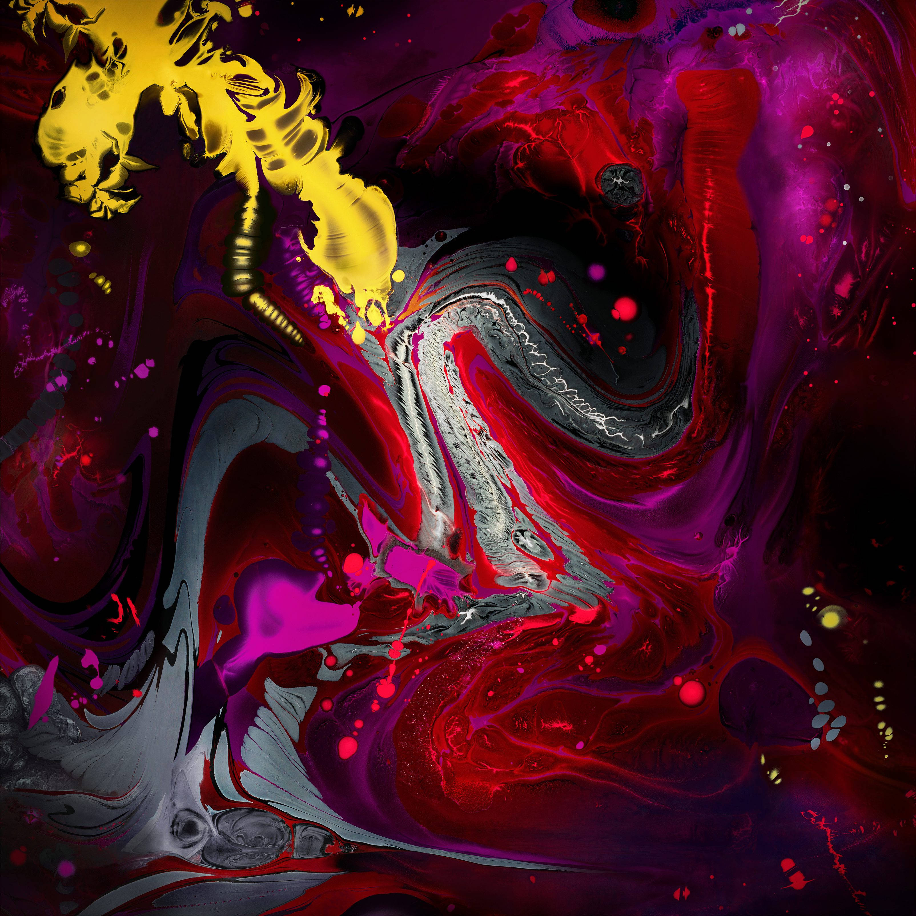 iPad Air 4, crimson, magenta, 2K Desktop Wallpaper