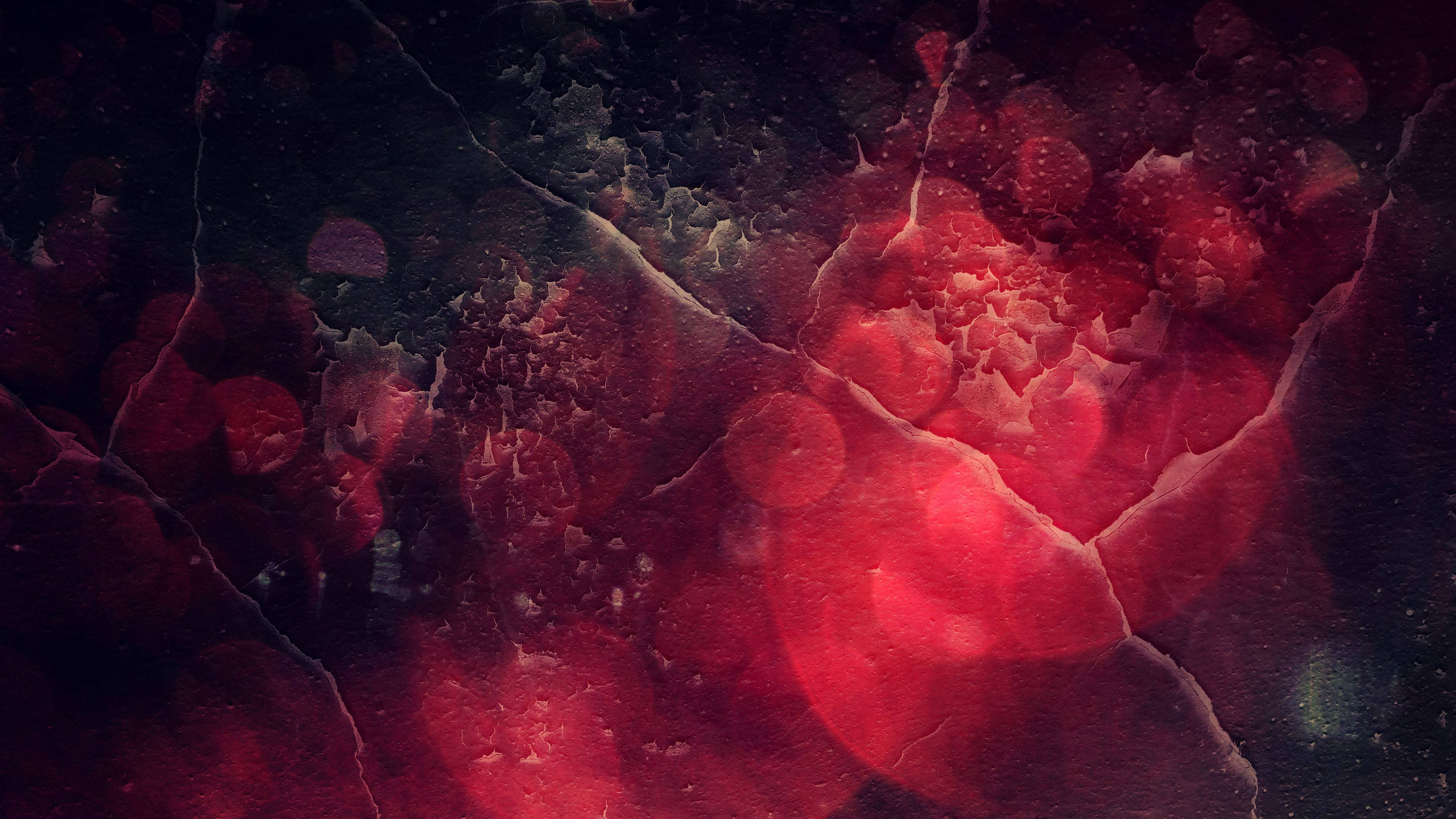 textured dark and red abstract art, glowing red organic forms, dark textured background, 4K Desktop Wallpaper