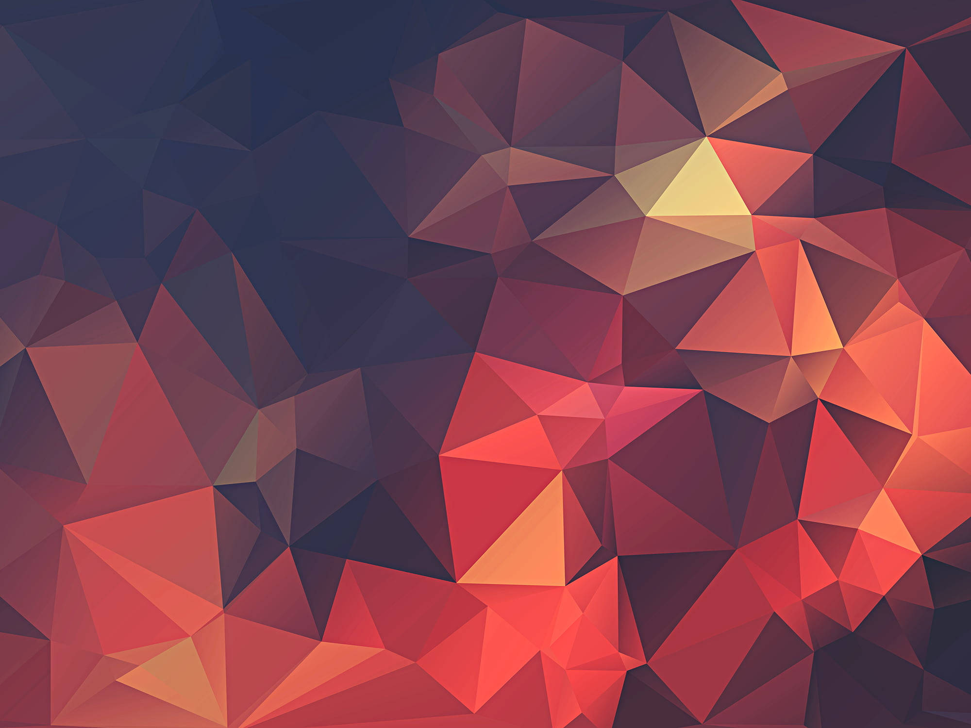 indigo, red, abstract polygon, Full HD Desktop Wallpaper
