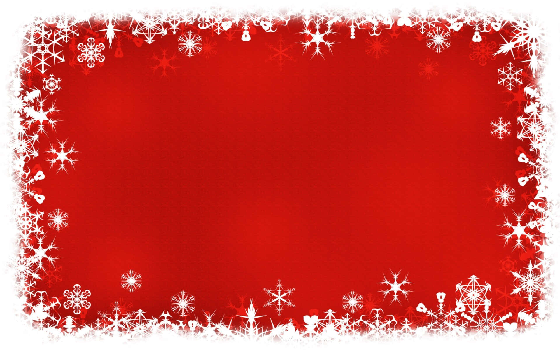 Red Aesthetic Christmas, vibrant red, intricate white snowflakes, Full HD Desktop Wallpaper