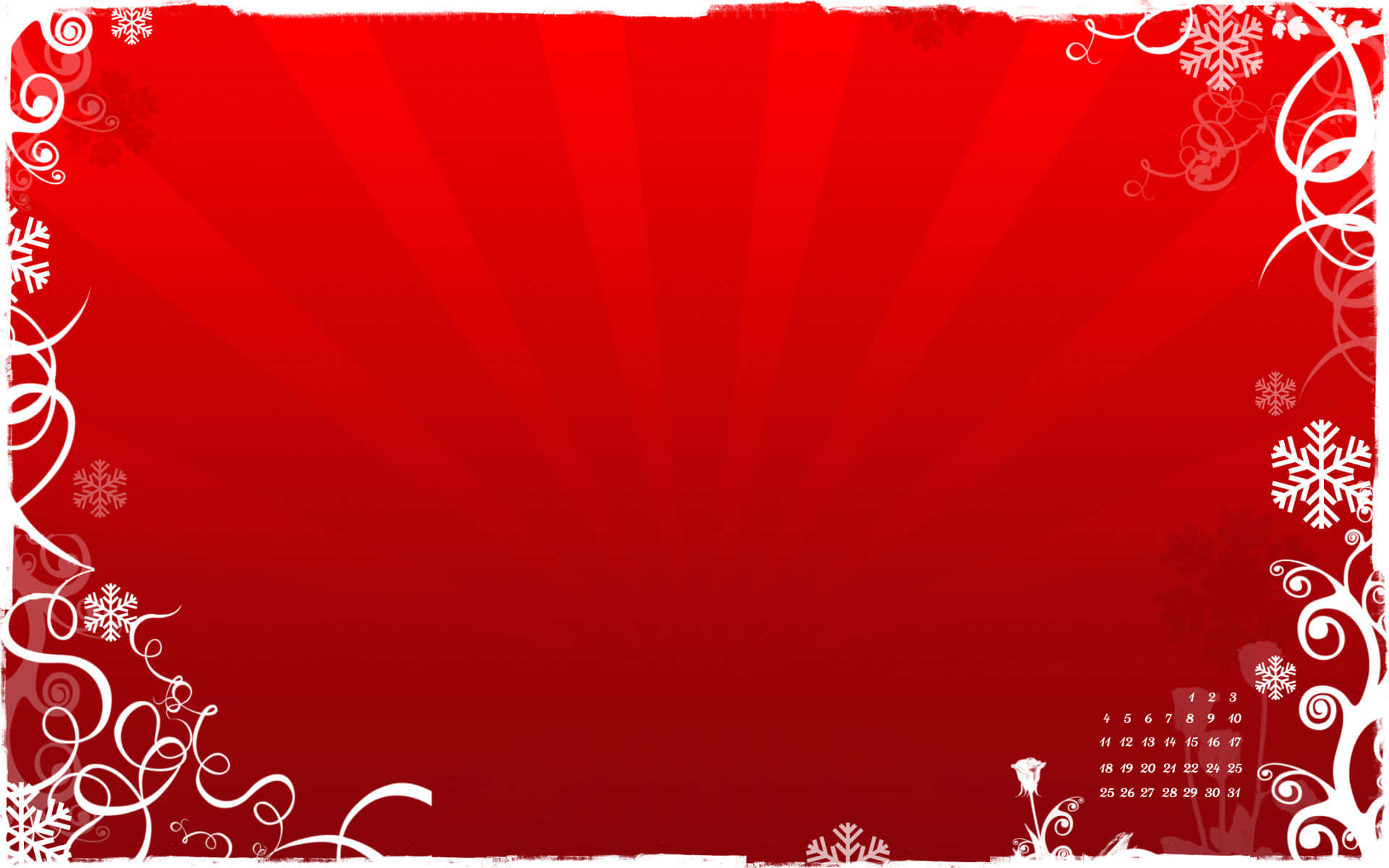 Red Aesthetic Christmas, vibrant red, white snowflake, Full HD Desktop Wallpaper