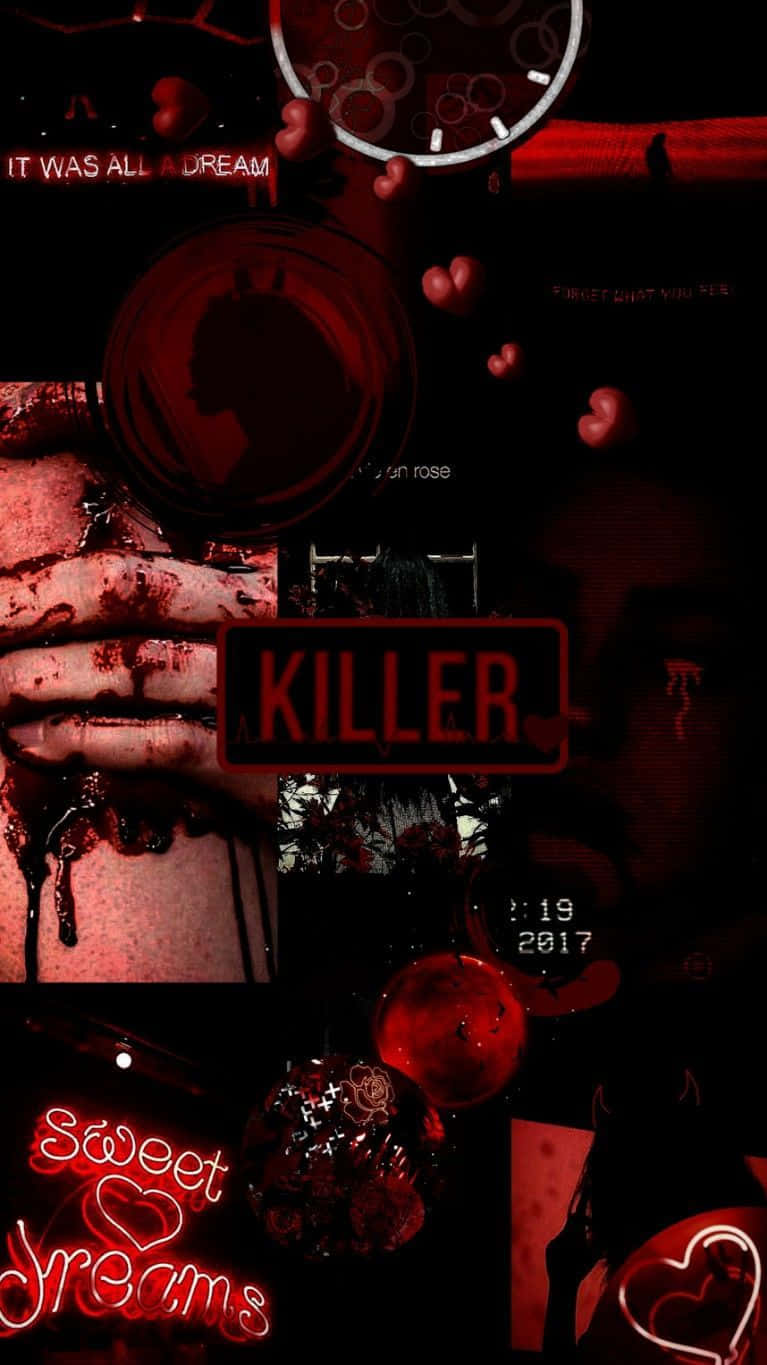 black and red aesthetic, bloodied hands, clock, HD Phone Wallpaper