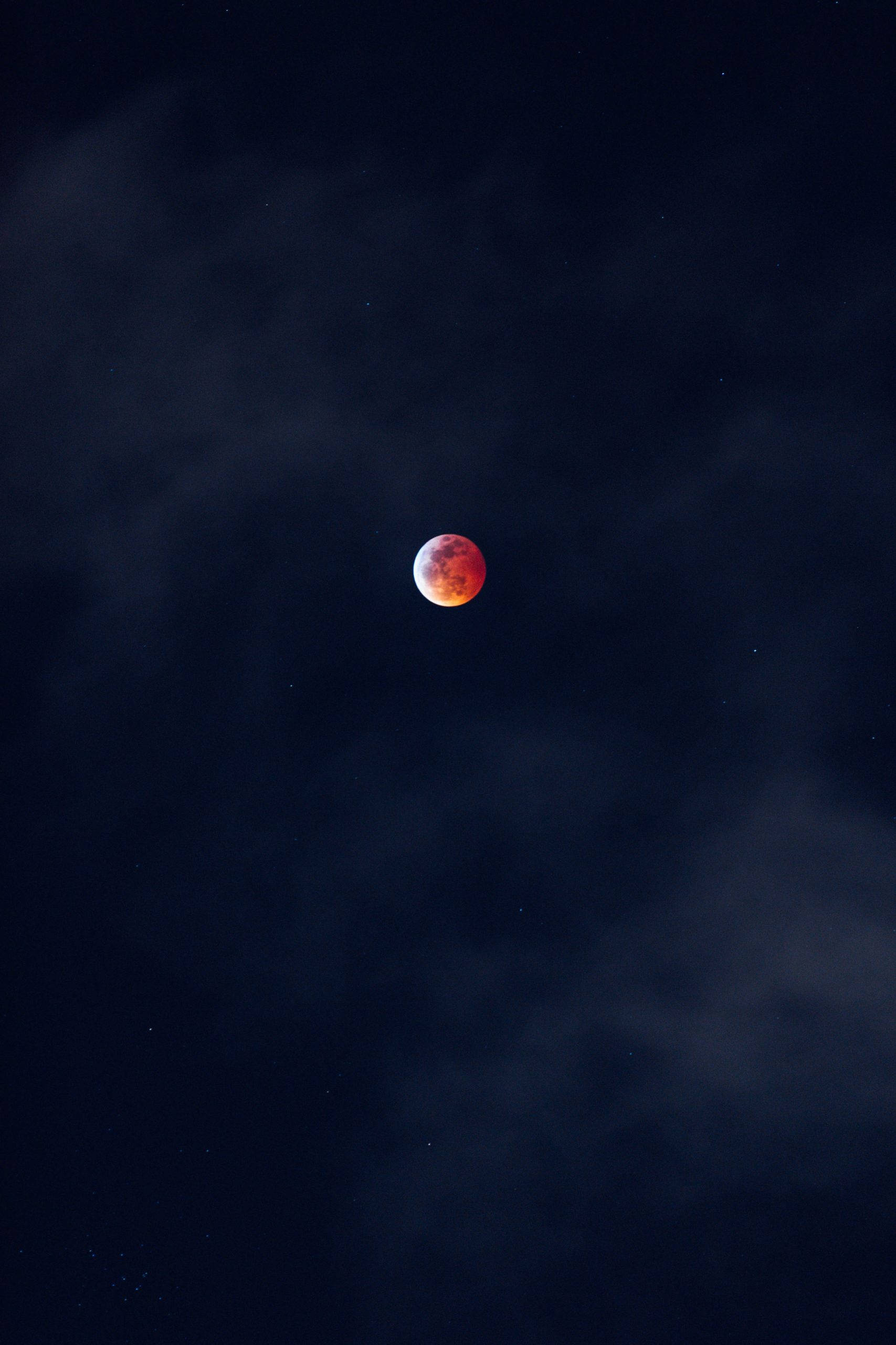 red and black, iPhone, blood red moon, 2K Phone Wallpaper