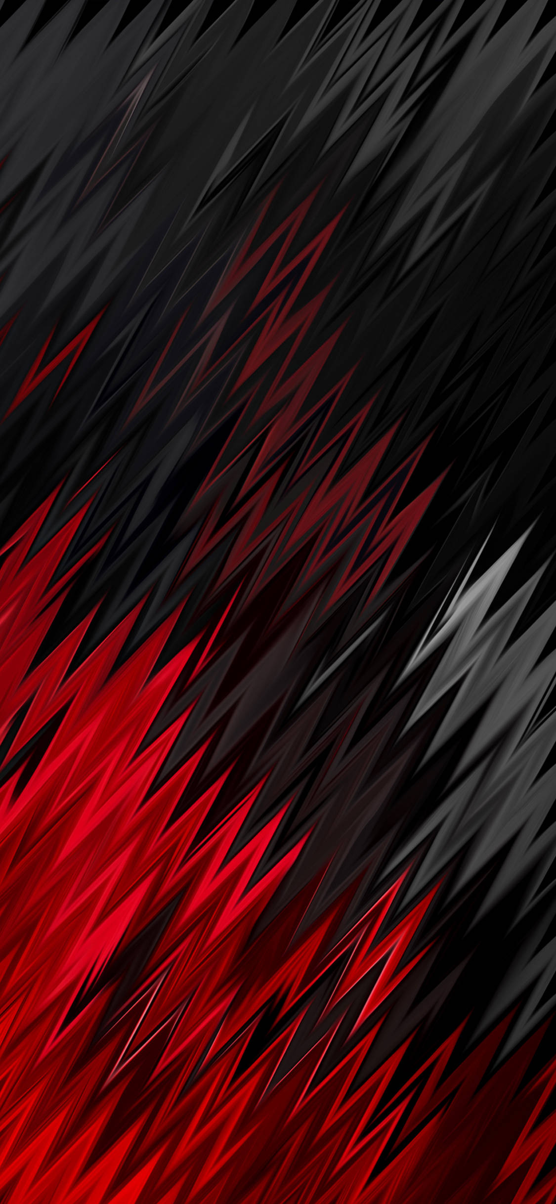 Red And Black iPhone, geometric shards, red, Full HD Phone Wallpaper