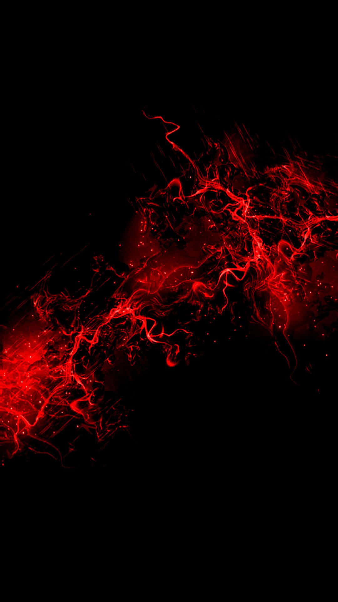 Blood Aesthetic, vibrant red electric energy, deep black void, Full HD Phone Wallpaper