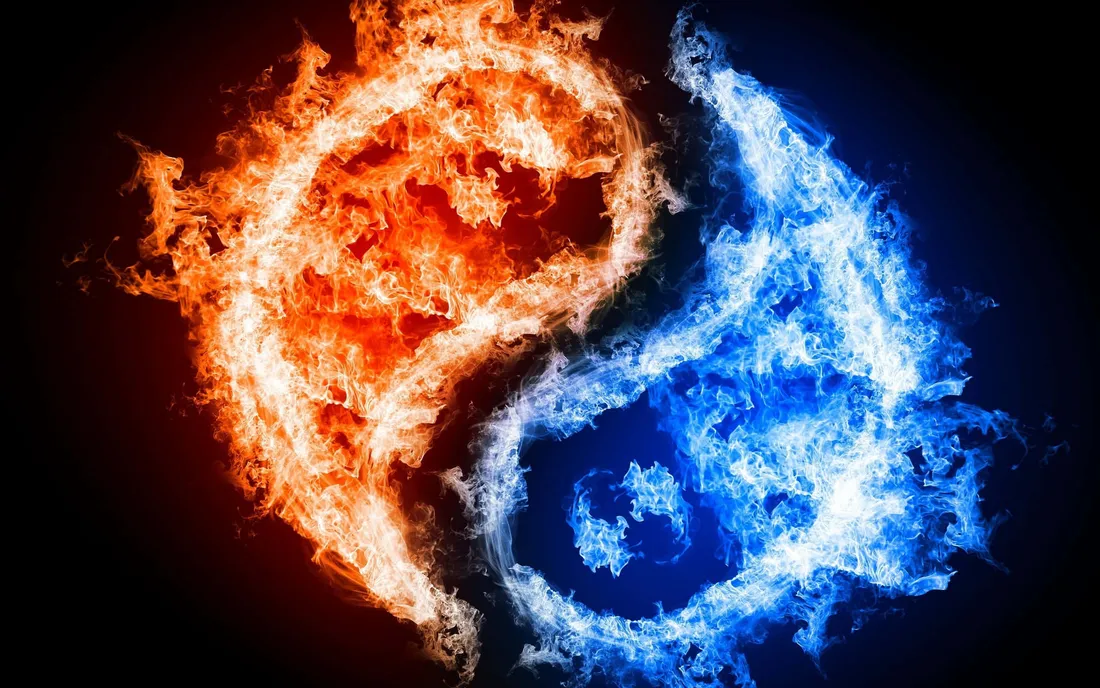 Red And Blue Fire