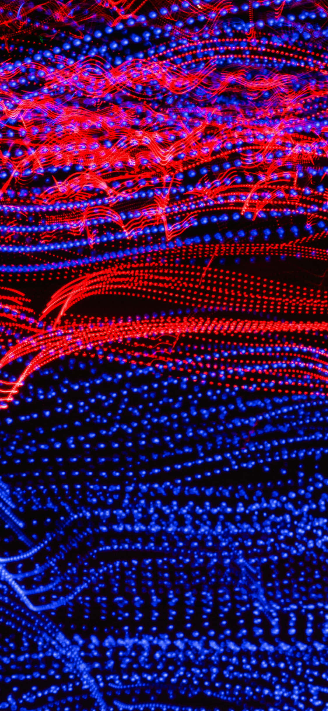 Red And Blue iPhone, vibrant red, blue light trails, Full HD Phone Wallpaper