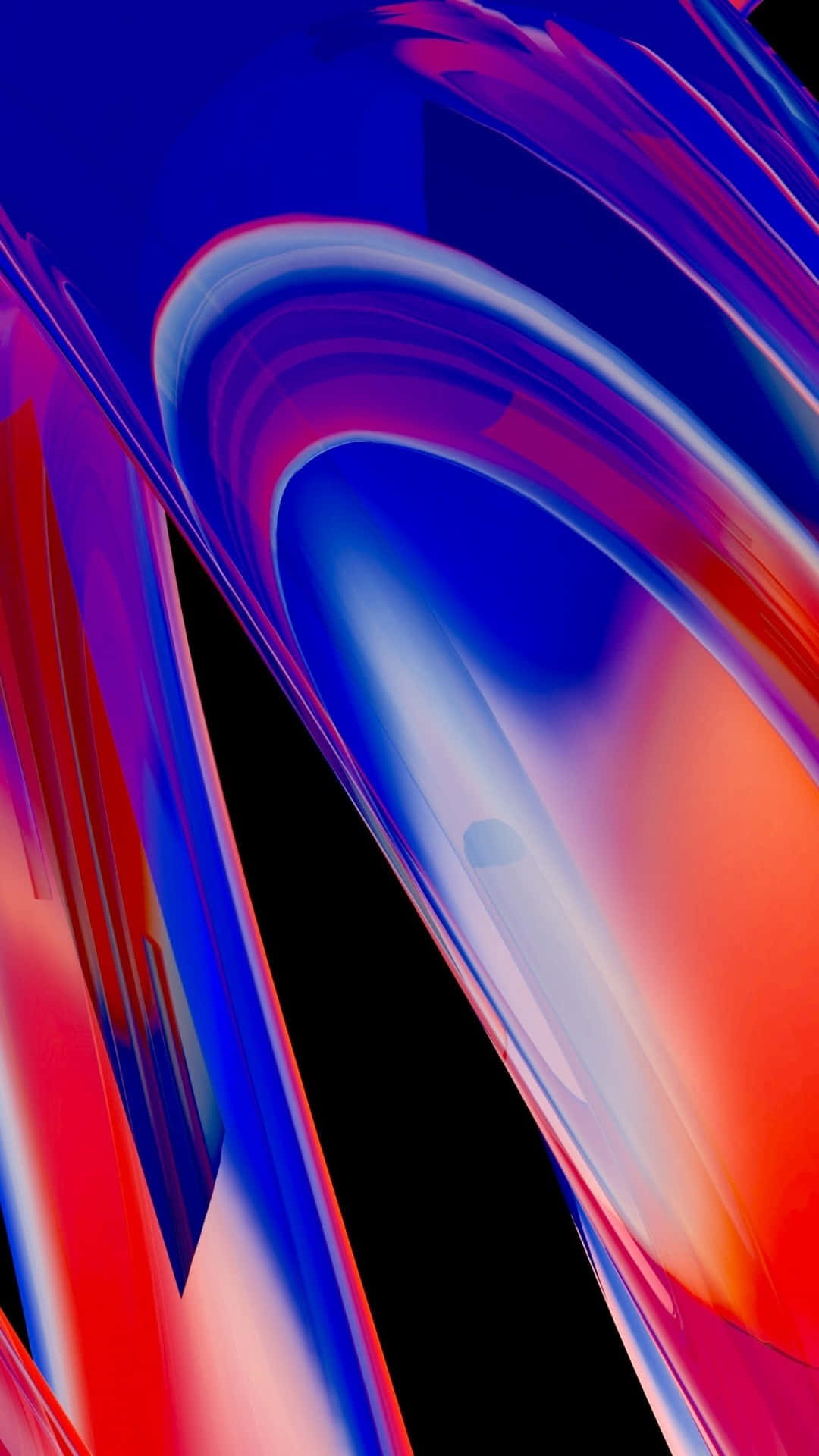 Red And Blue iPhone, electric blue, fiery red, Full HD Phone Wallpaper