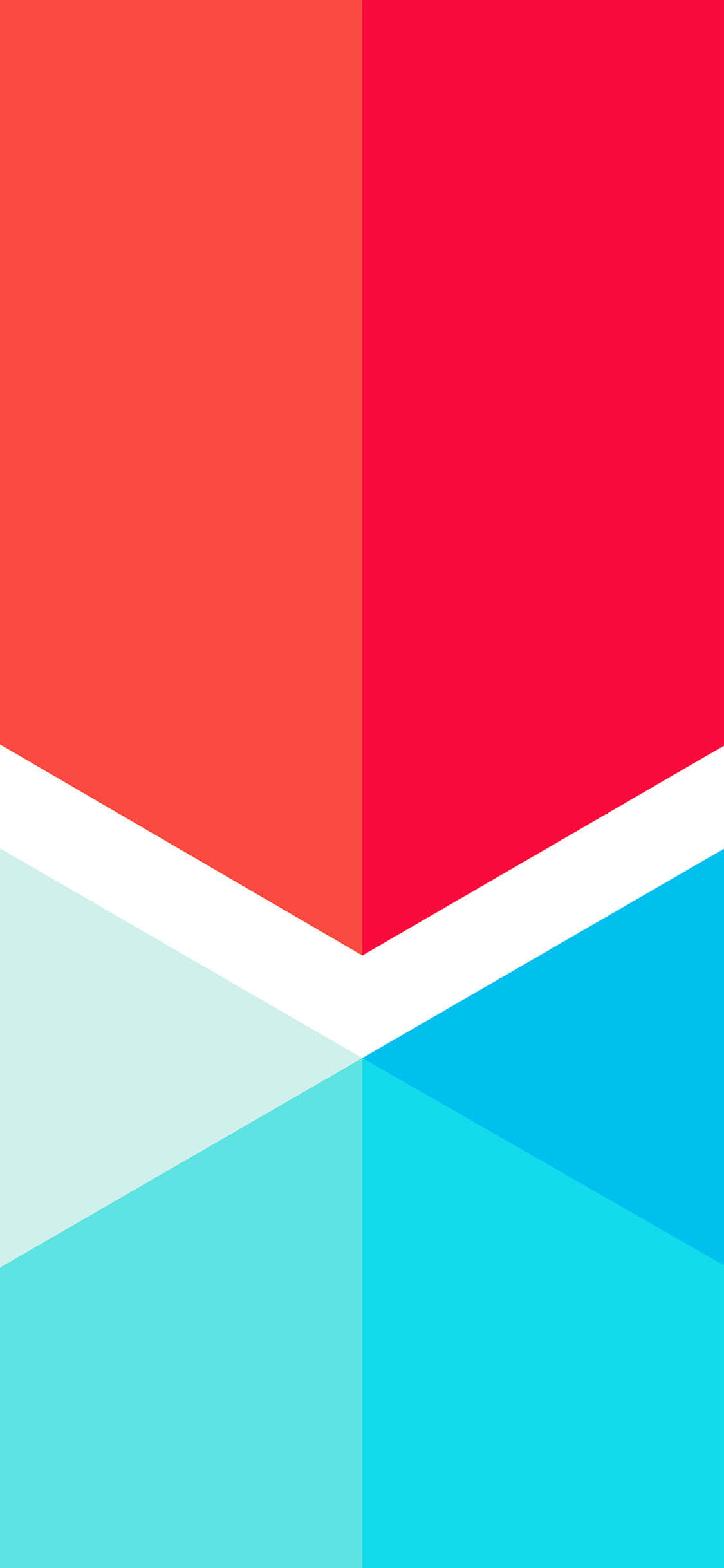 red and blue iPhone, red coral, cyan blue, Full HD Phone Wallpaper
