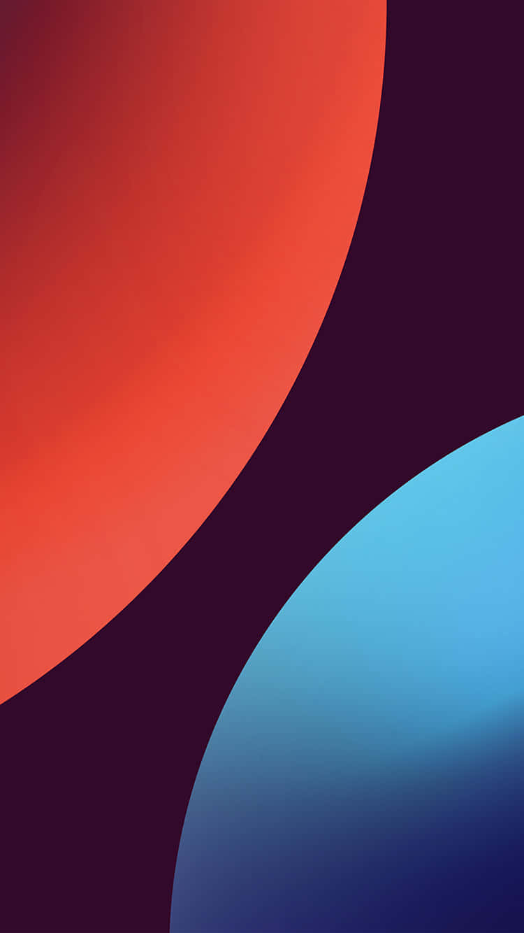 Red and Blue iPhone, vibrant abstract, bold red, HD Phone Wallpaper