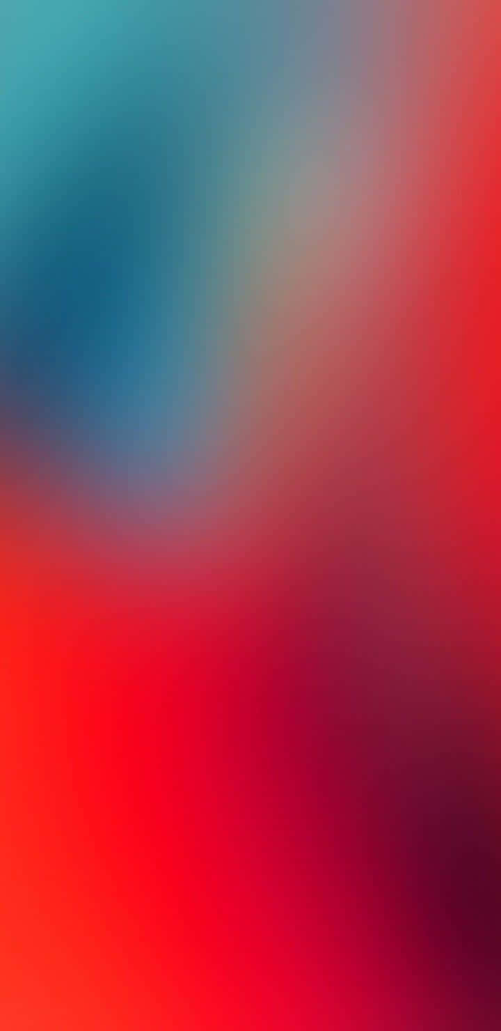 Red And Blue Blurred iPhone, vibrant red, cool teal, HD Phone Wallpaper