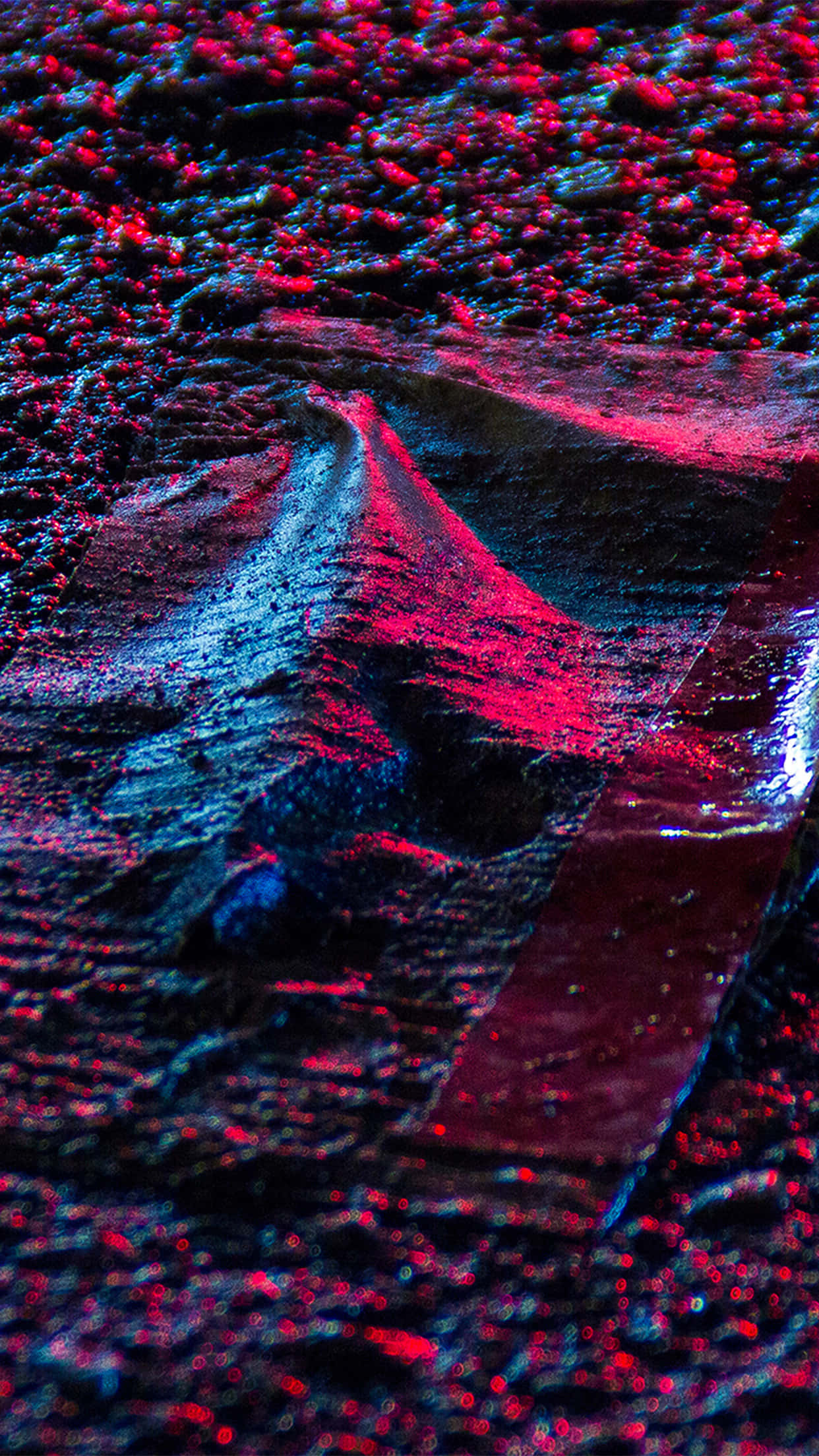 Red and Blue iPhone, vibrant red, deep blue, Full HD Phone Wallpaper