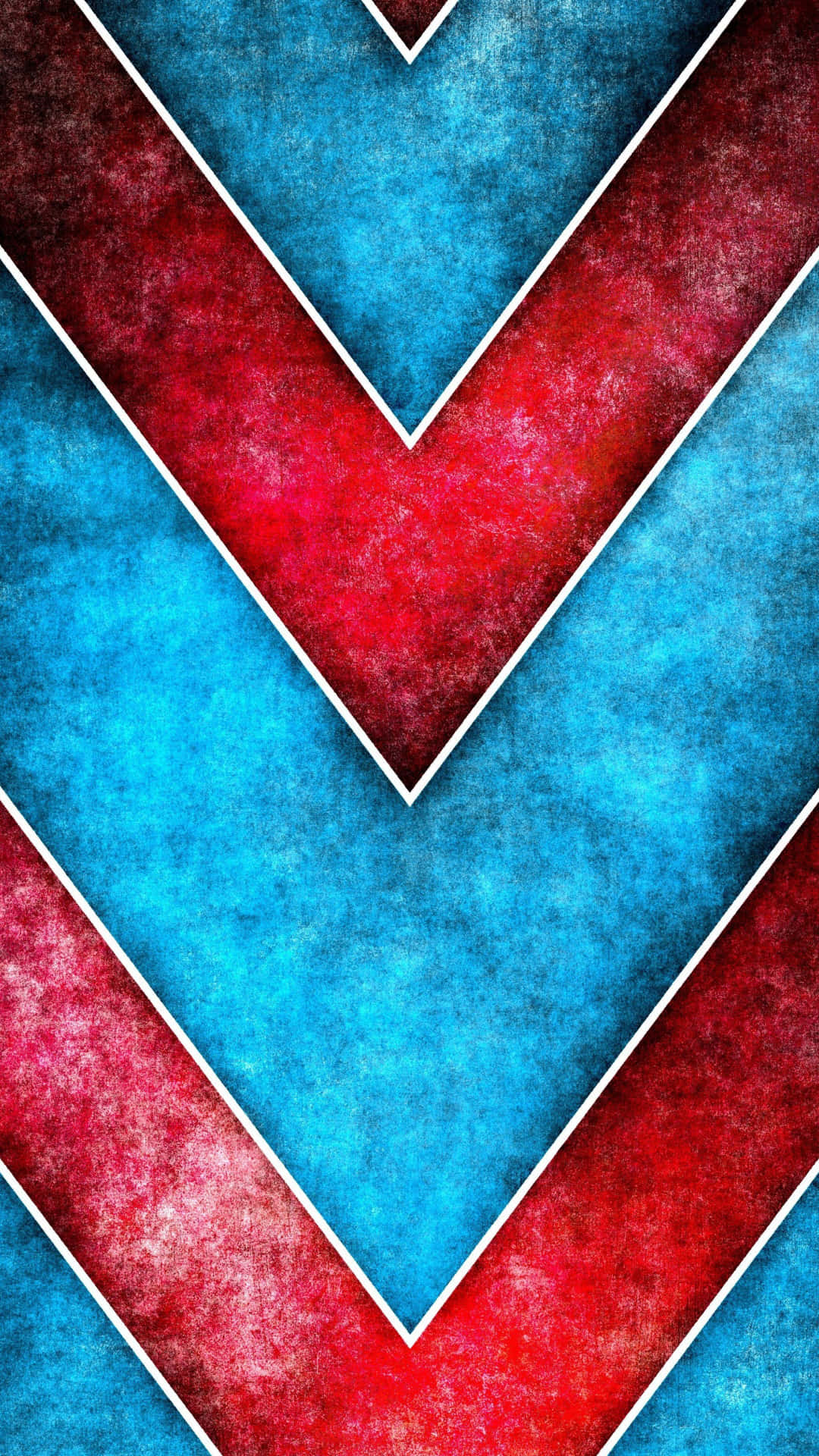 Red And Blue iPhone, chevron pattern, textured grunge finish, Full HD Phone Wallpaper