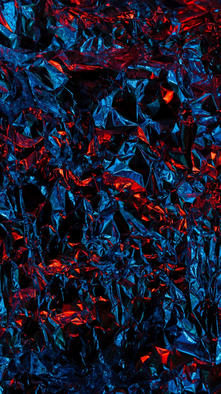 red and blue iPhone, electric blue, fiery red, HD Phone Wallpaper
