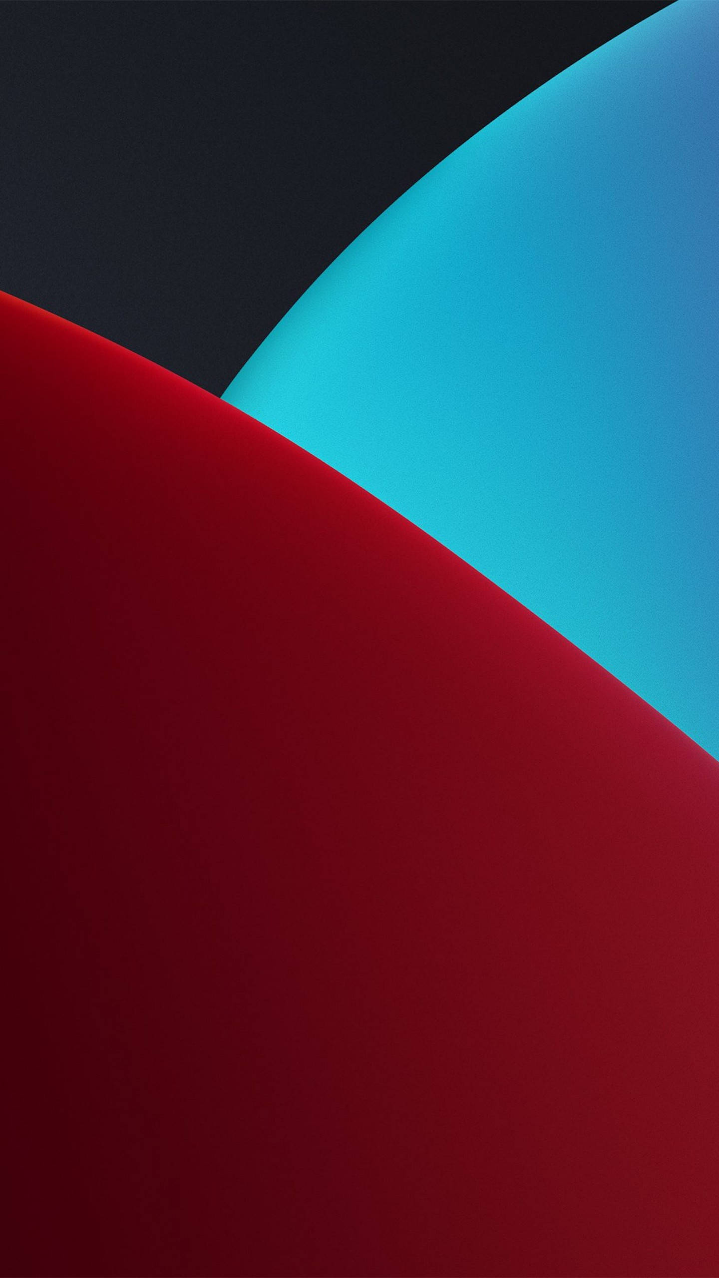 Red And Blue Curves, deep red, cyan, 2K Phone Wallpaper