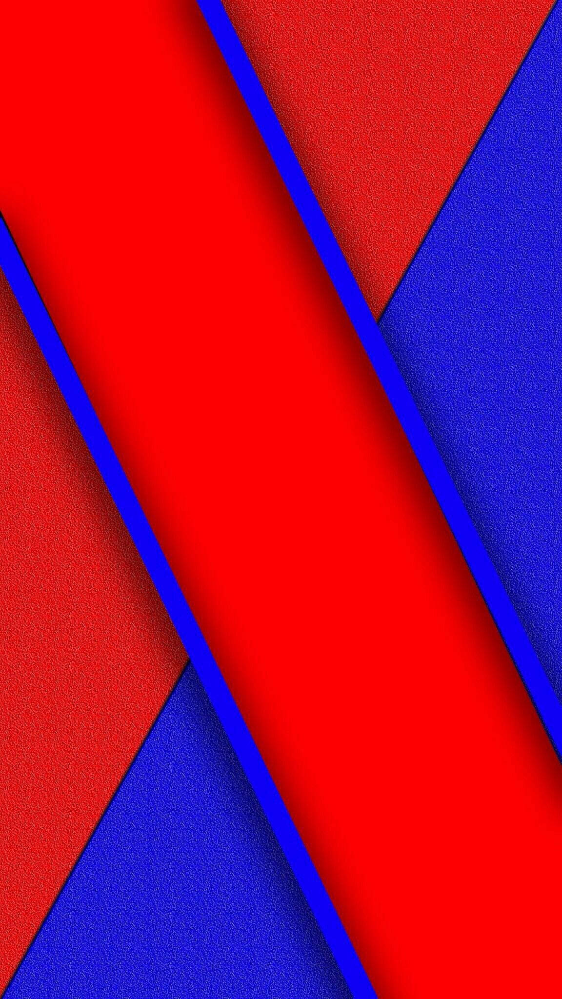 vibrant red, vibrant blue, geometric shapes, Full HD Phone Wallpaper