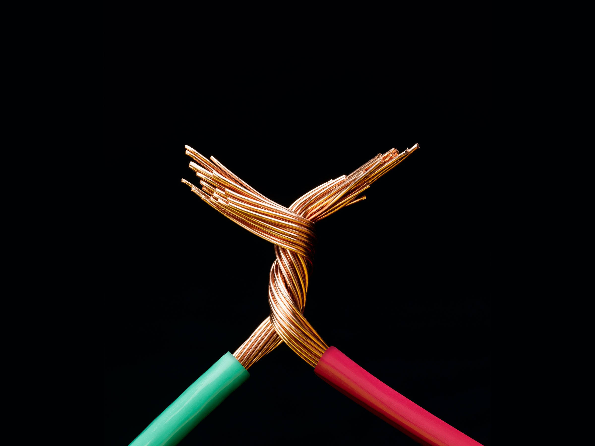 copper wires, green jackets, red jackets, Full HD Desktop Wallpaper