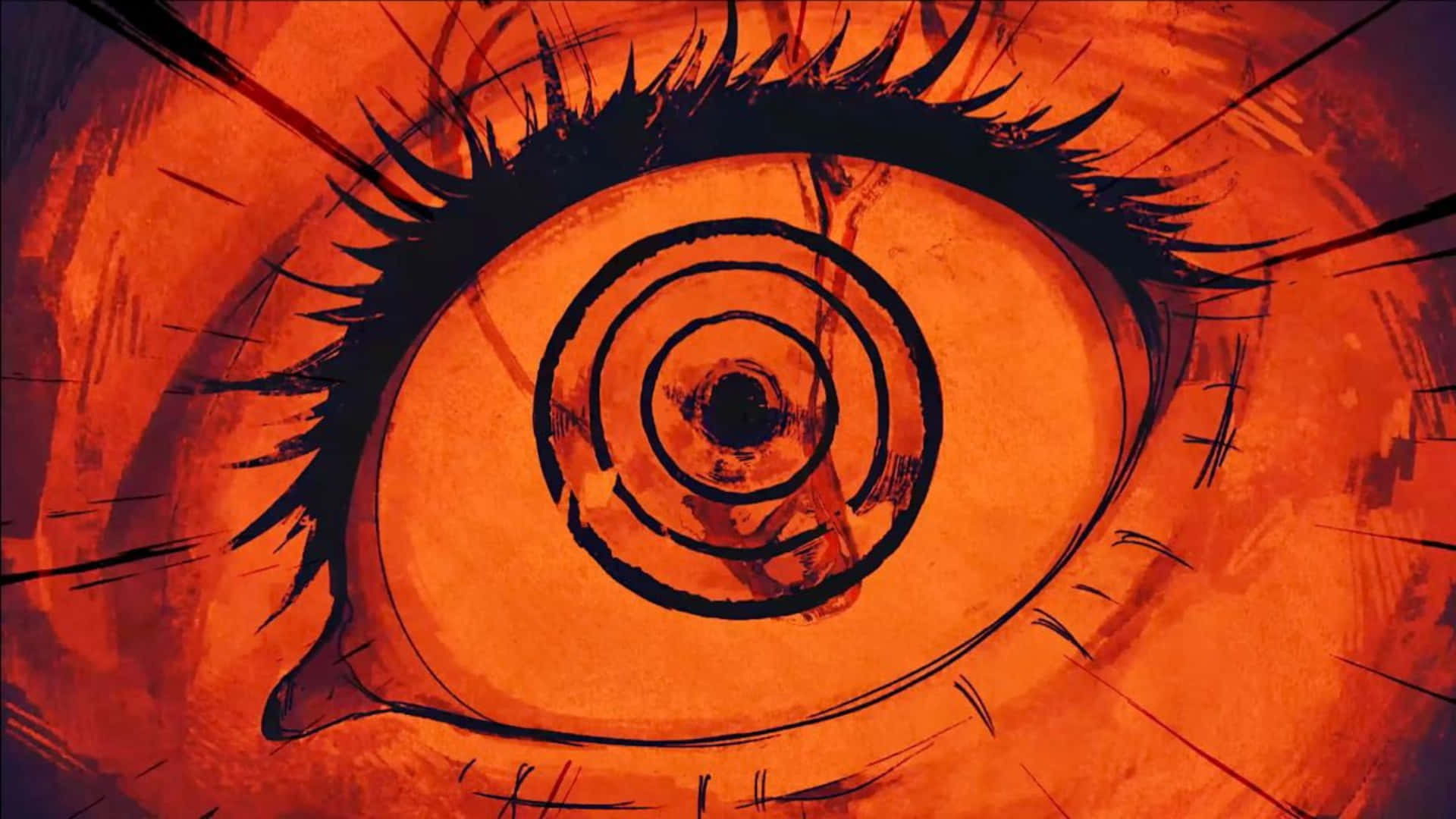 anime eye, spiraling pupil, sharp lashes, Full HD Desktop Wallpaper