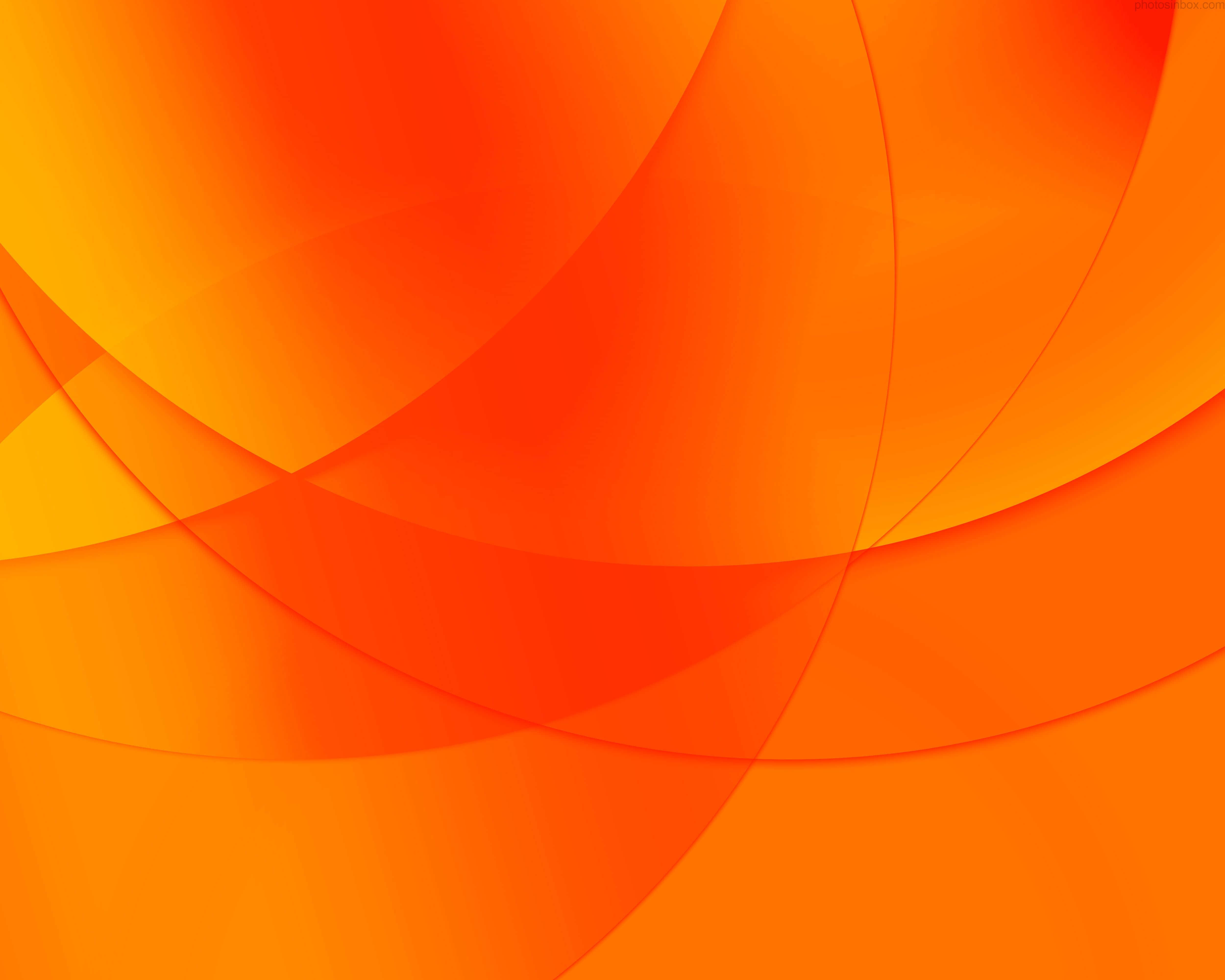 orange, yellow, abstract curves, 4K Desktop Wallpaper