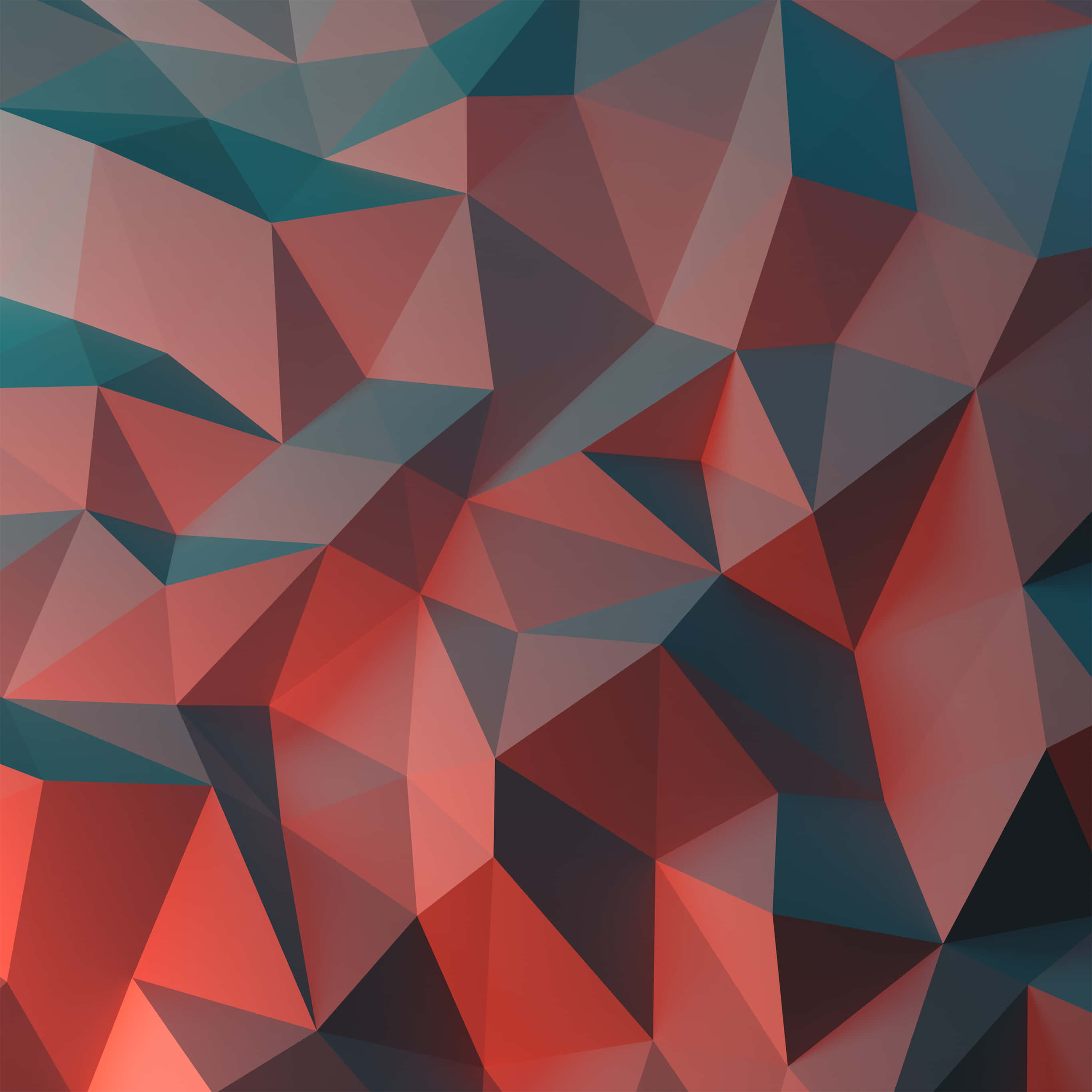 red, orange, abstract pattern, 2K Desktop Wallpaper